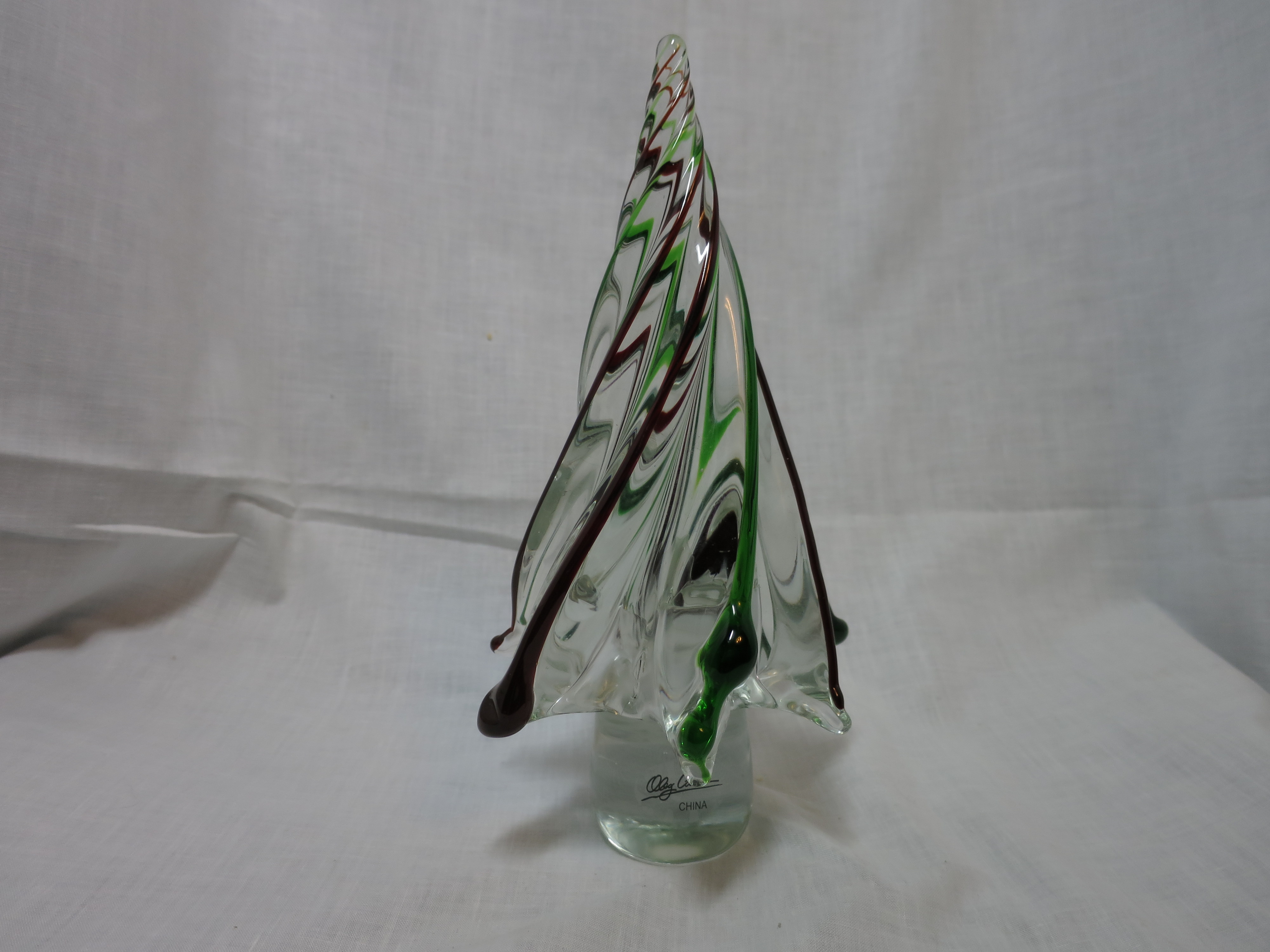 Vintage Oleg Cassini Crystal Tree Christmas Tree Figurine