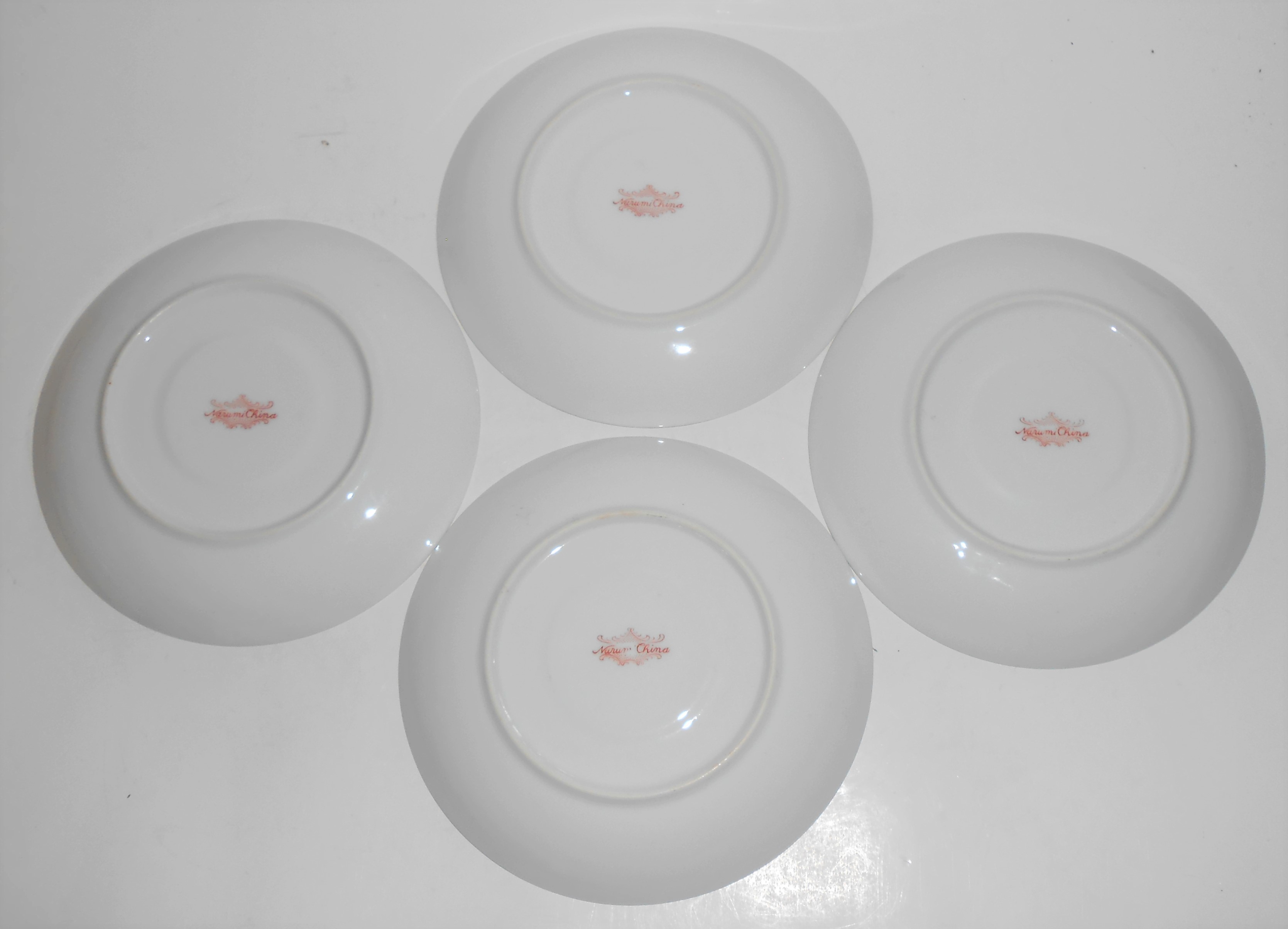 Narumi Porcelain China Japan Green/Yellow Shoulder Gold
