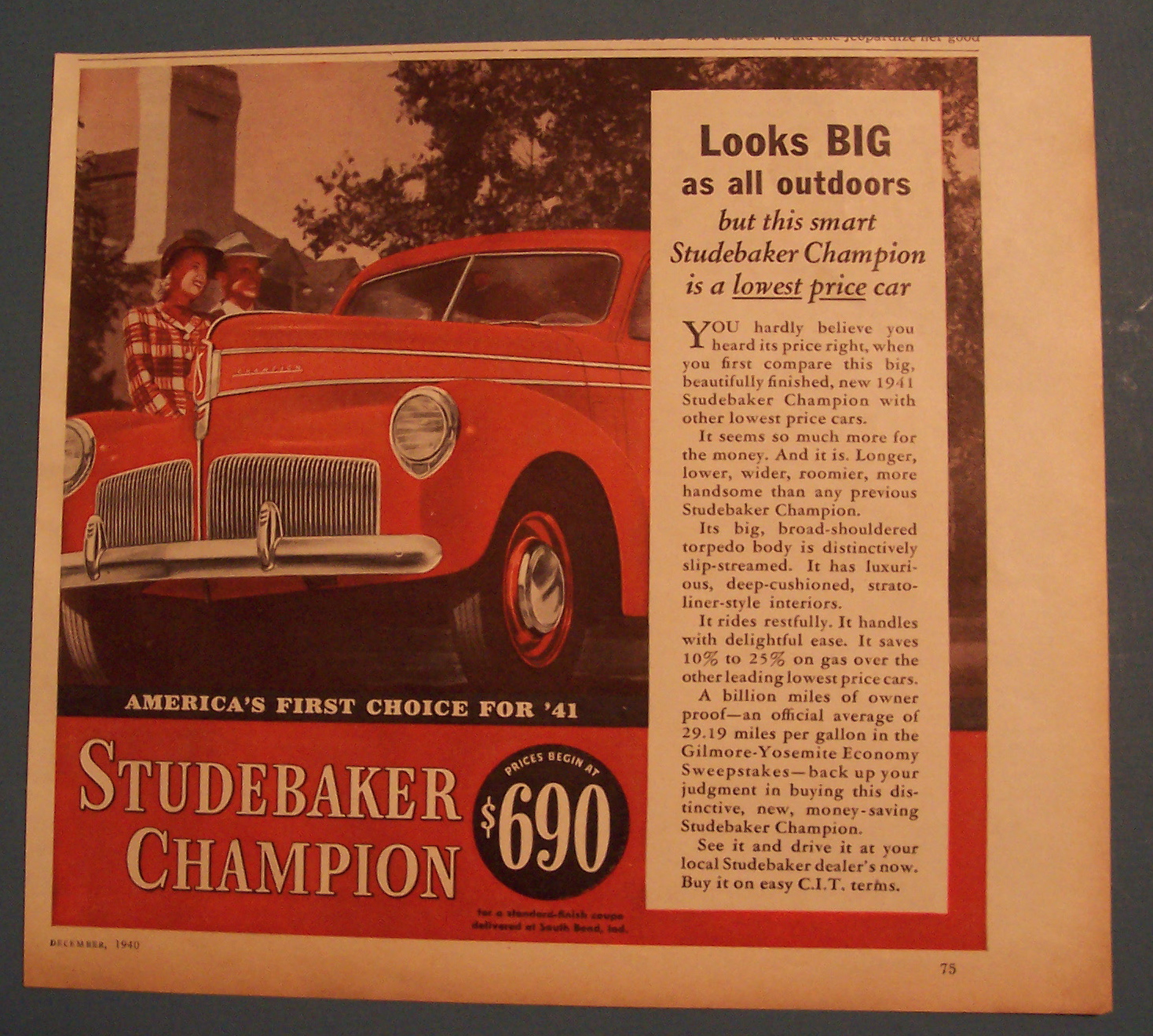Vintage Ad: 1940 Studebaker Champion