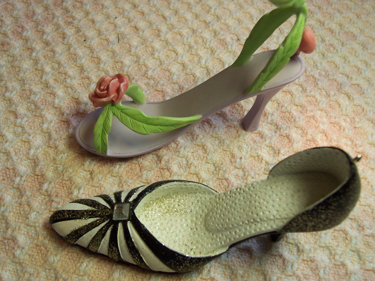 Shoe Ornament Shoe Figurine Set of 2