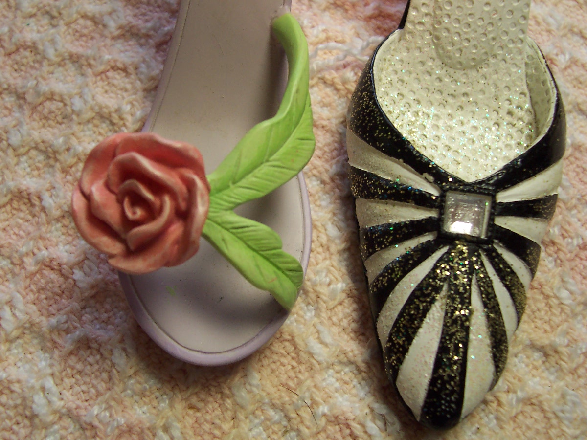 Shoe Ornament Shoe Figurine Set of 2
