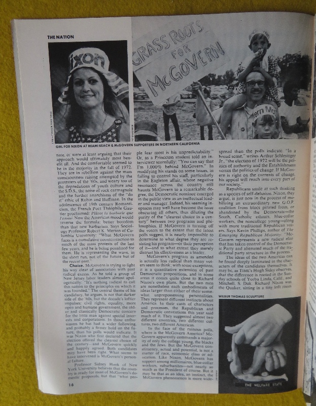 Time Magazine October 2, 1972 The Two Americas