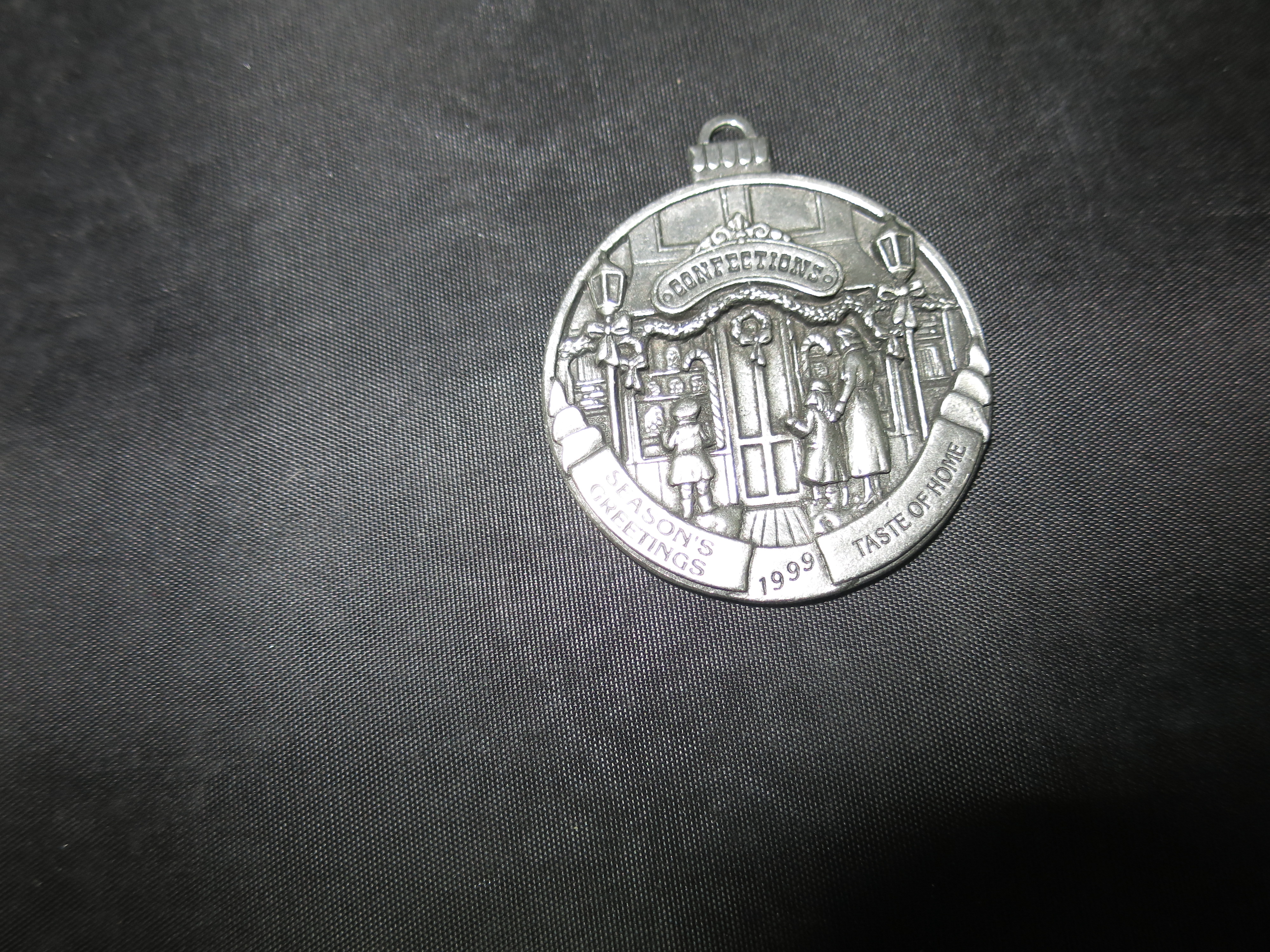 Pewter Ornament Taste of Home Confections 1999