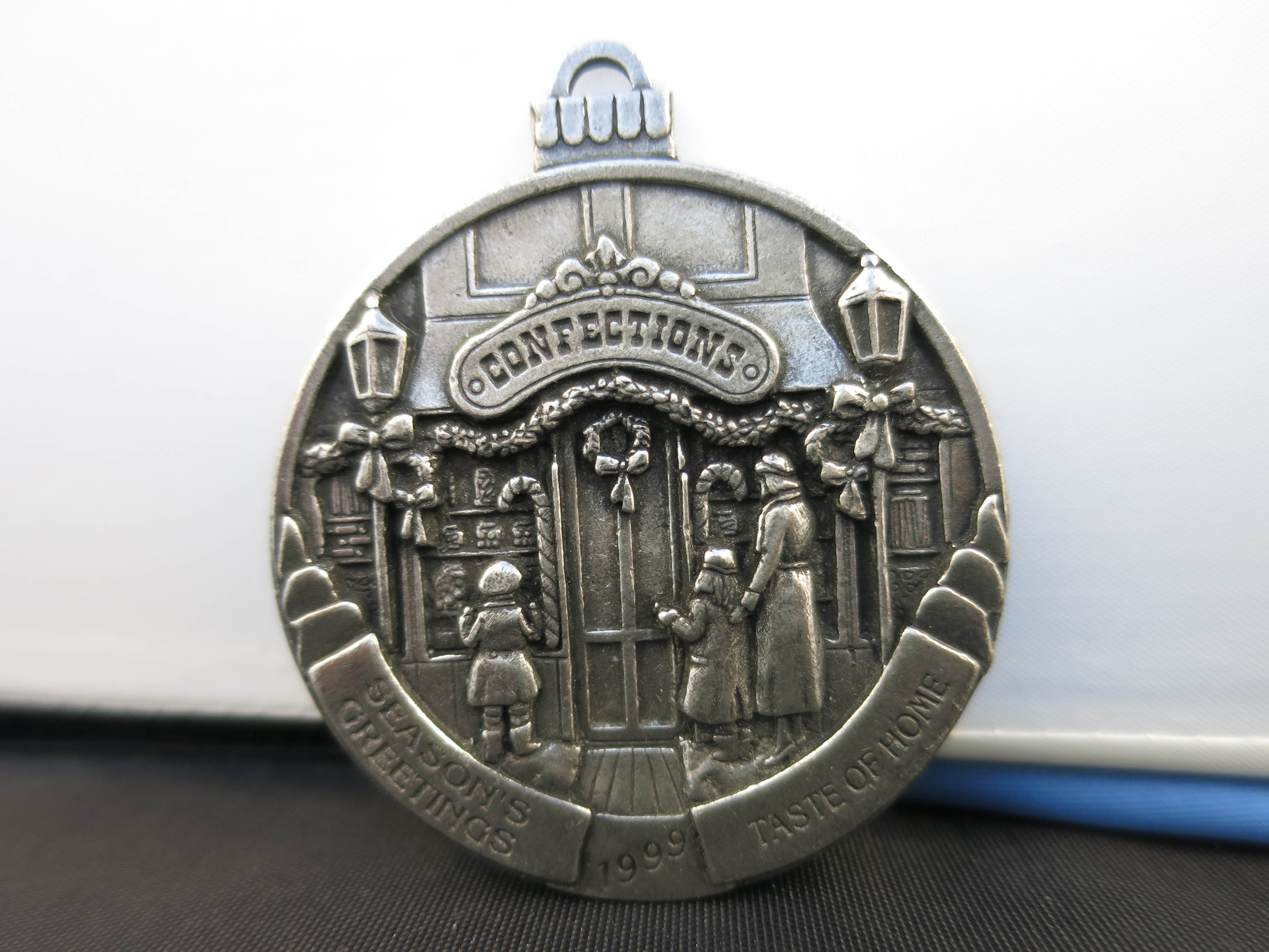 Pewter Ornament Taste of Home Confections 1999