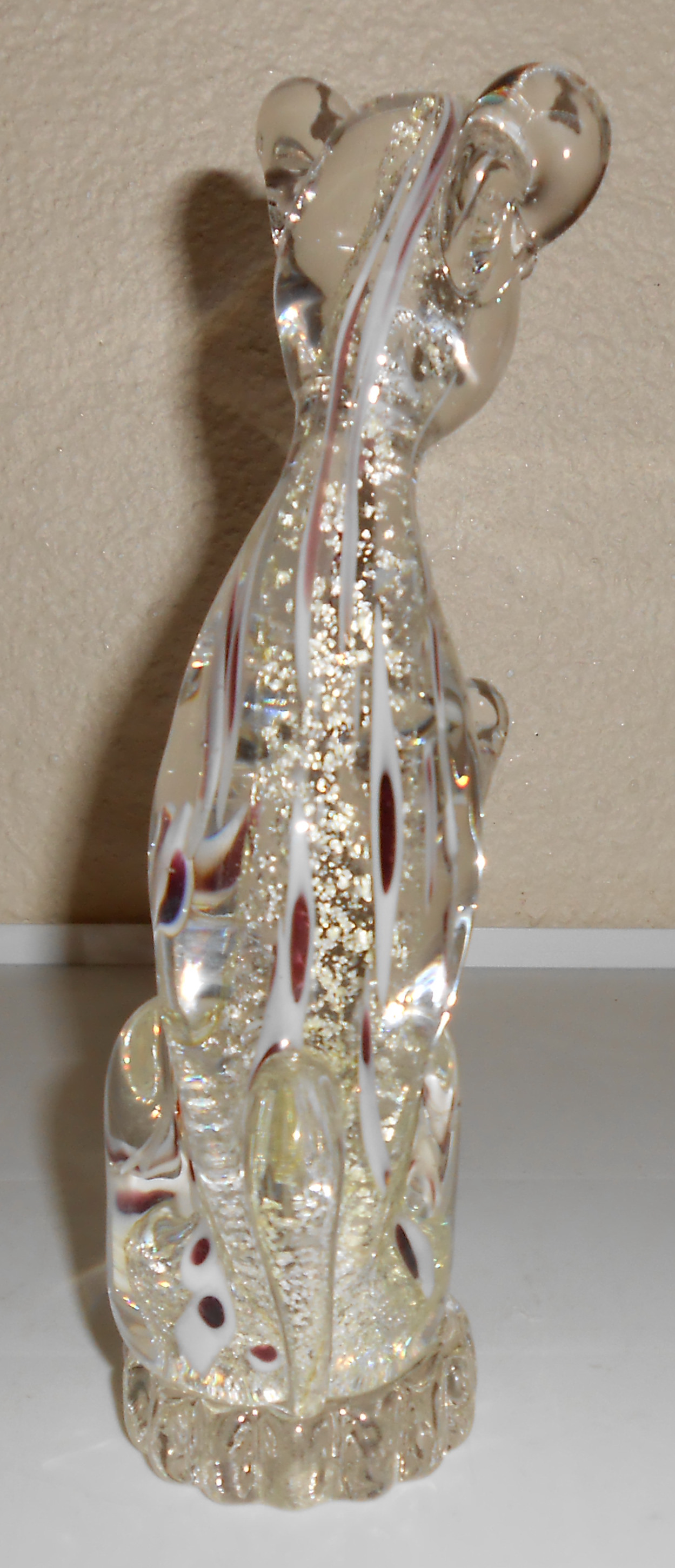 Murano Glass Gold Dust Meercat Figurine!