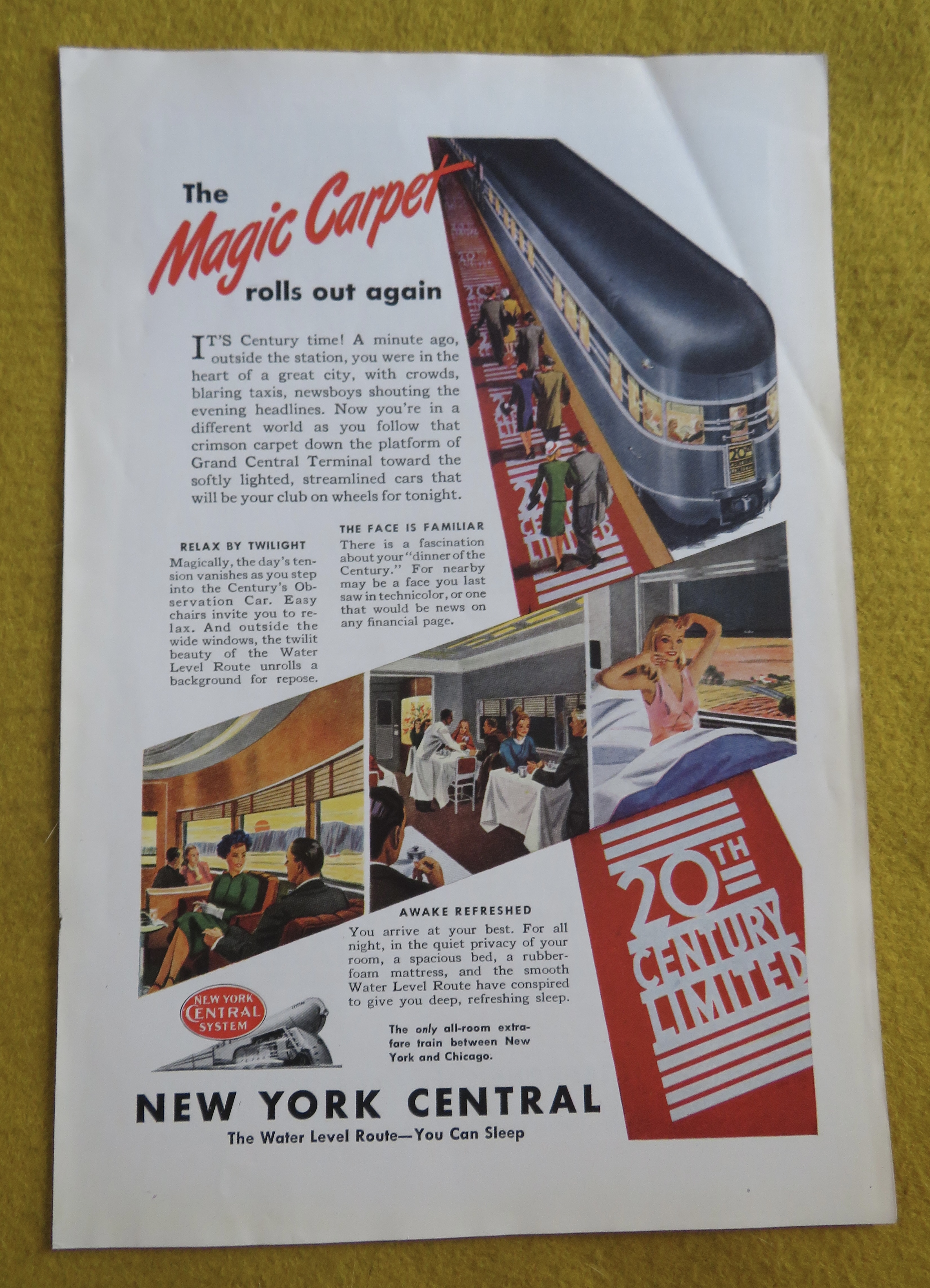 1946 New York Central With The Magic Carpet