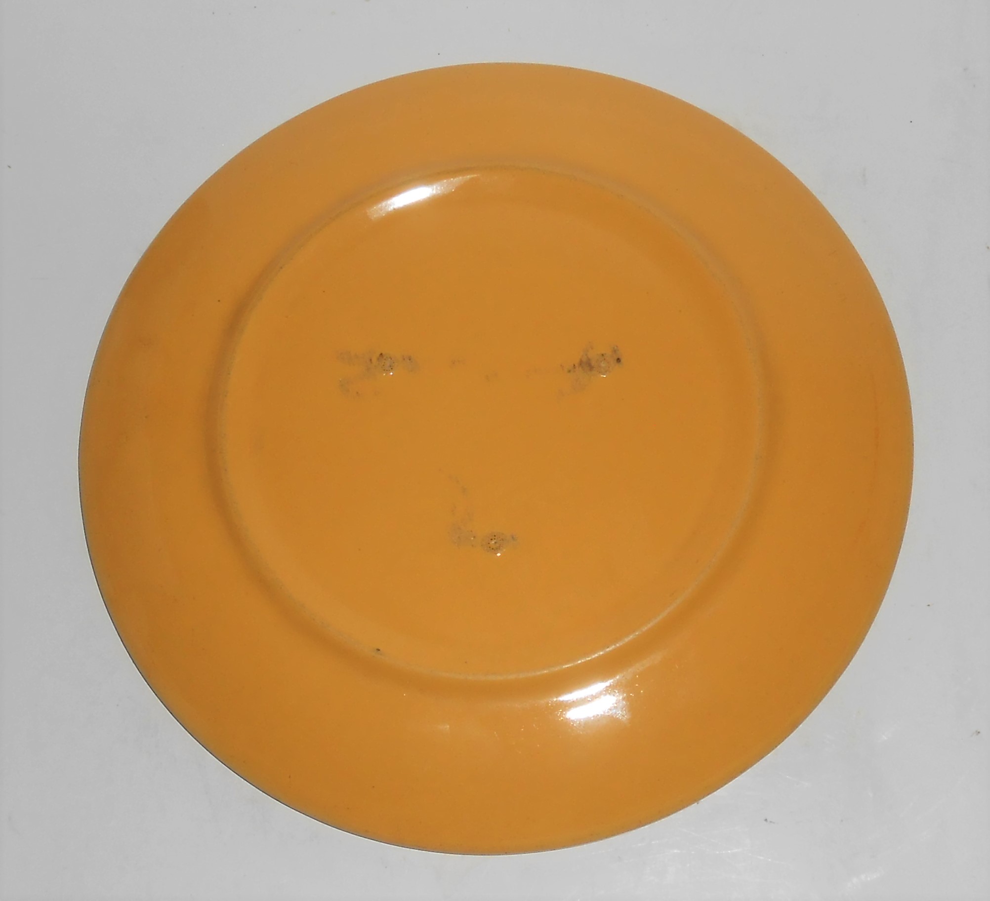 Bauer Pottery Ring Ware Yellow Salad Plate