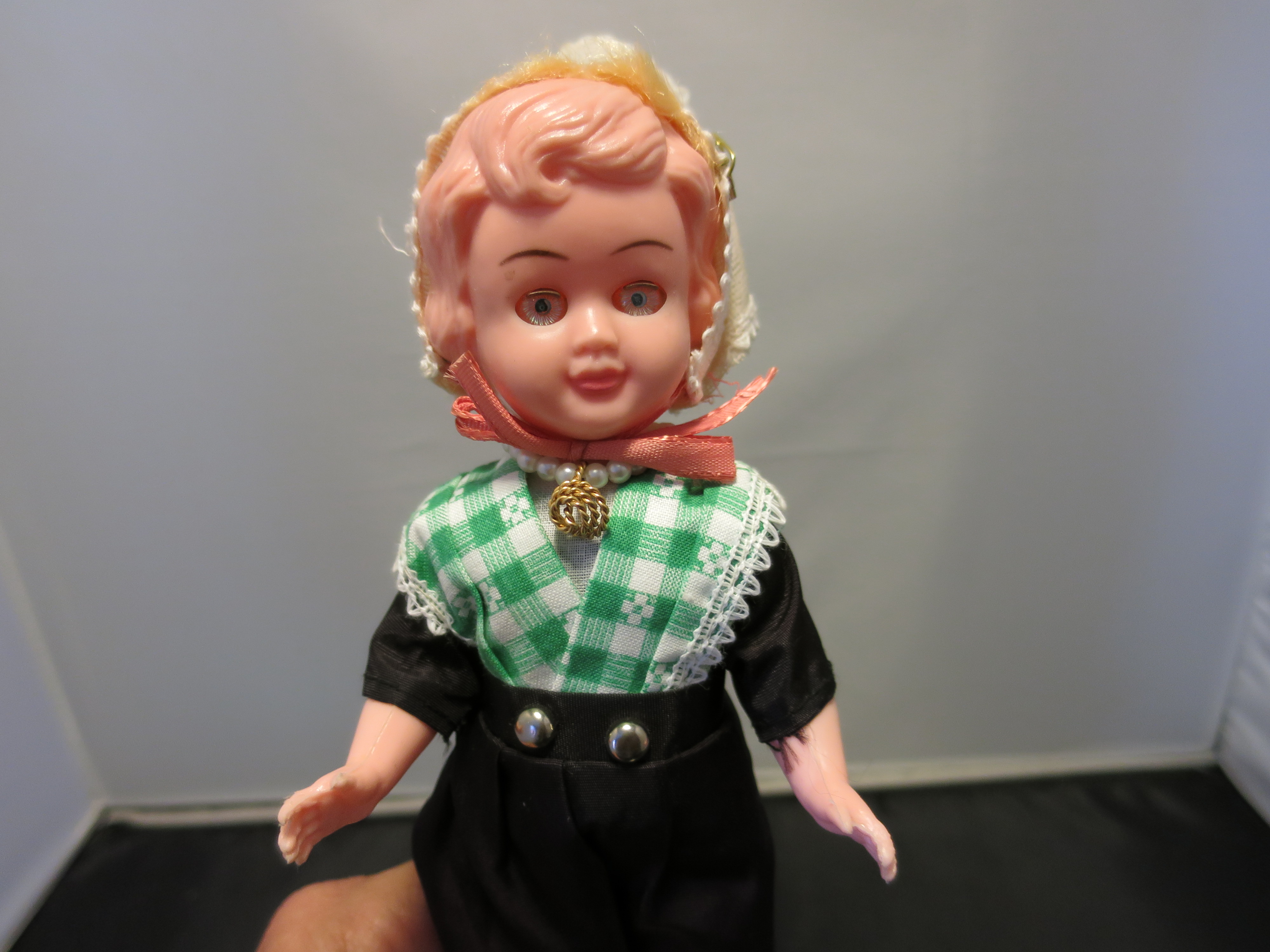 Celluloid Hard Plastic Dutch Doll  Original