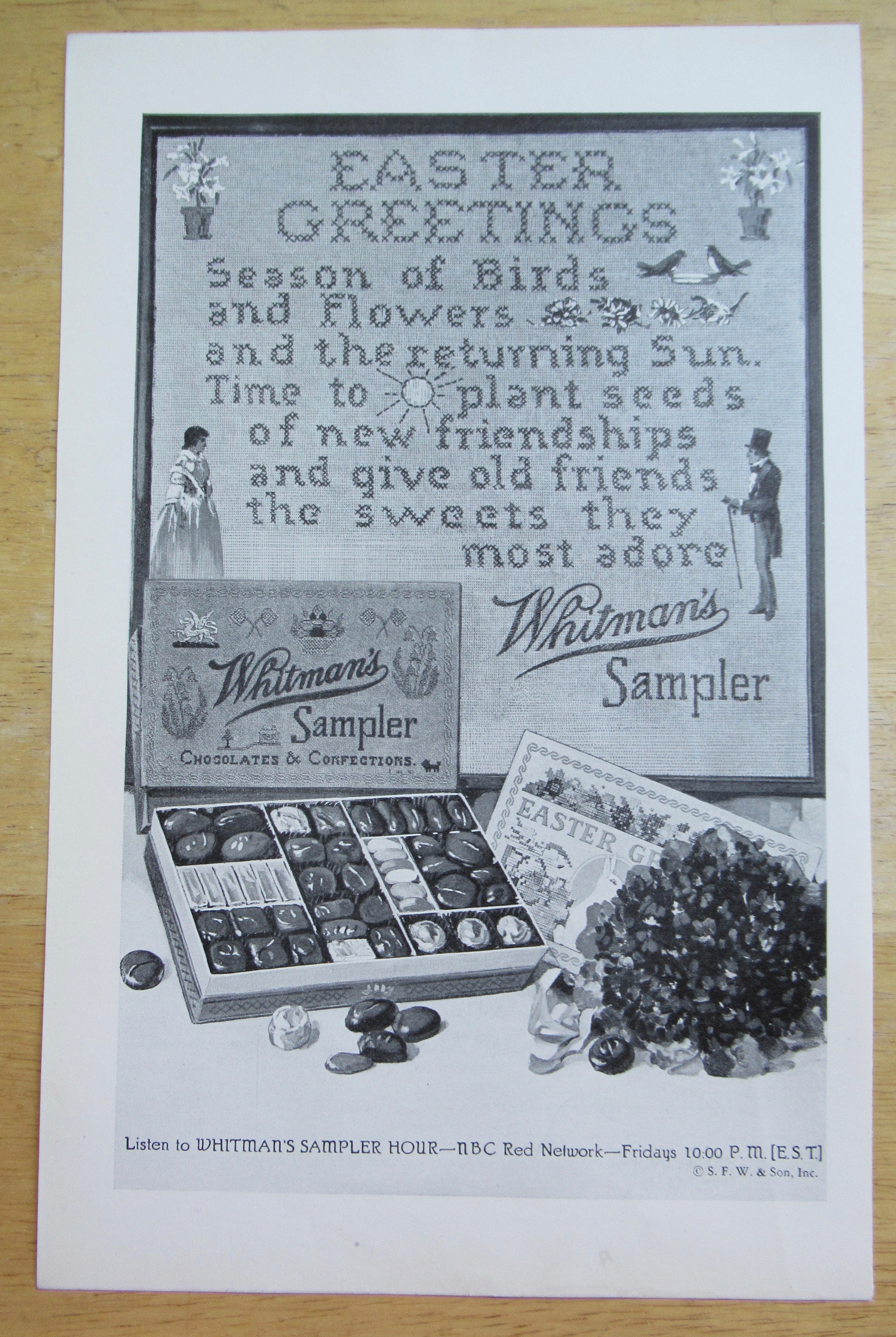 1932 Whitman's Sampler with Easter Greetings