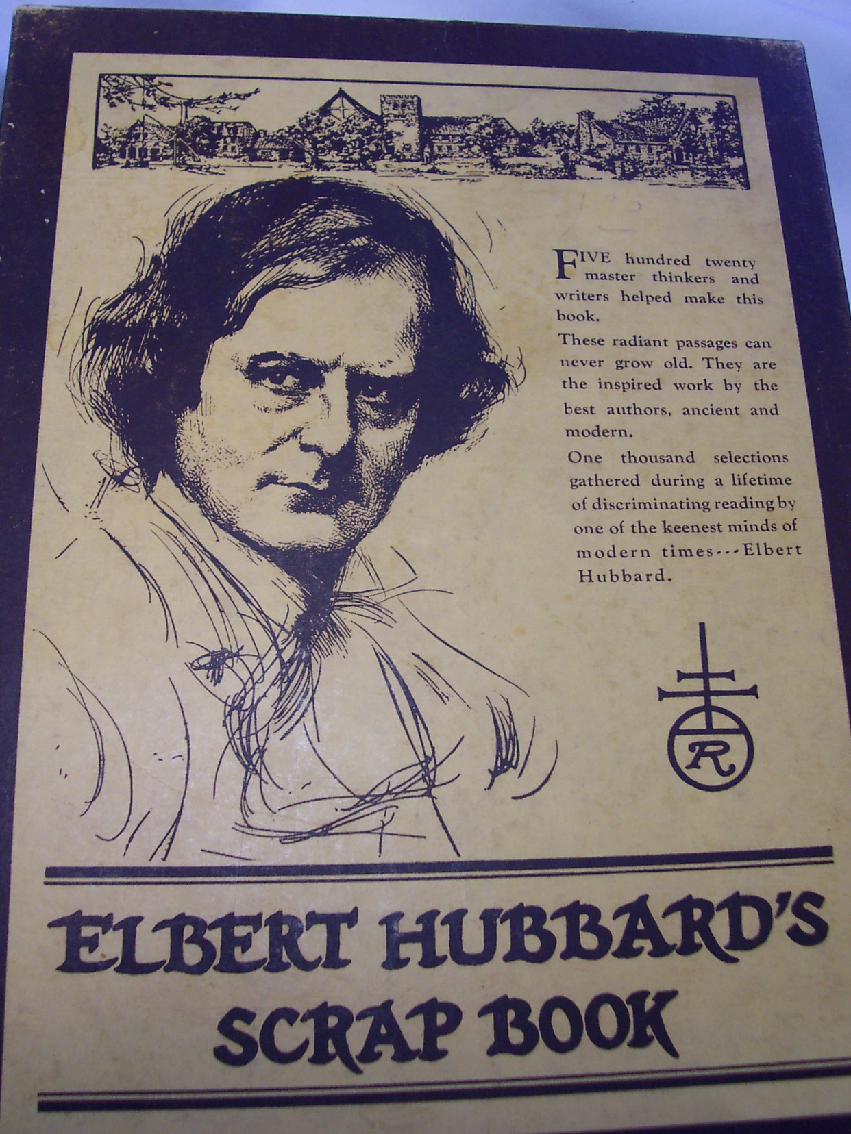 Elbert Hubbard Scrapbook with Box 1923