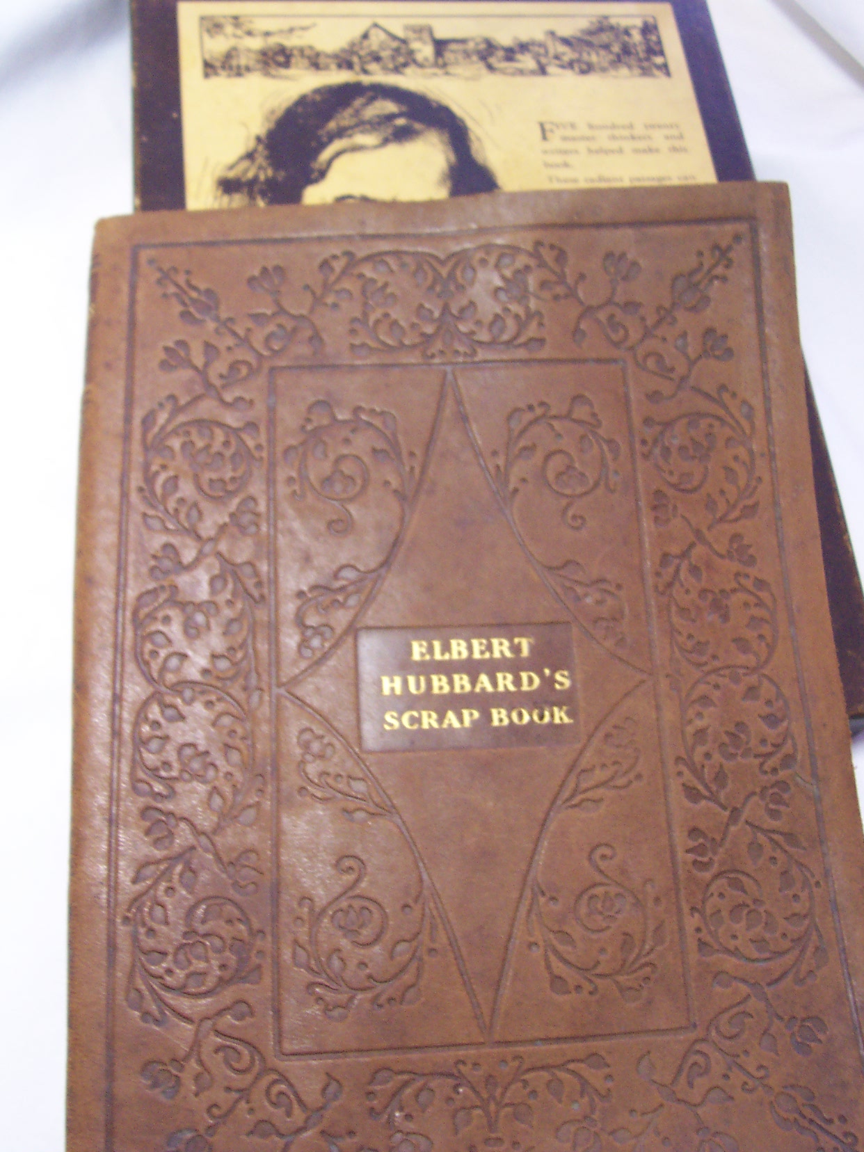 Elbert Hubbard Scrapbook with Box 1923