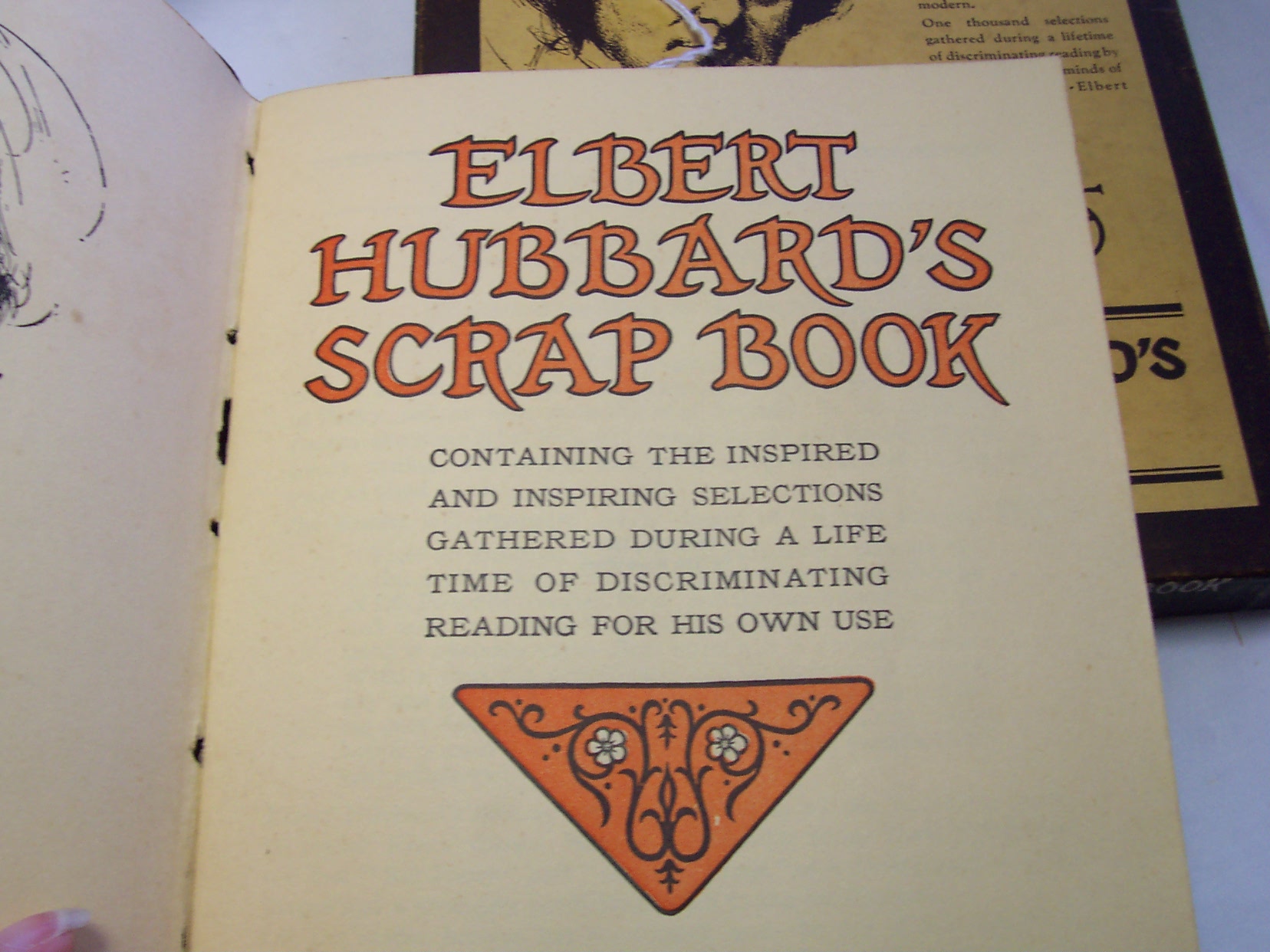 Elbert Hubbard Scrapbook with Box 1923