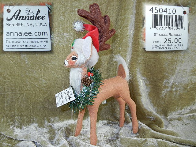Christmas Annalee 8 inch Icicle Reindeer with tags