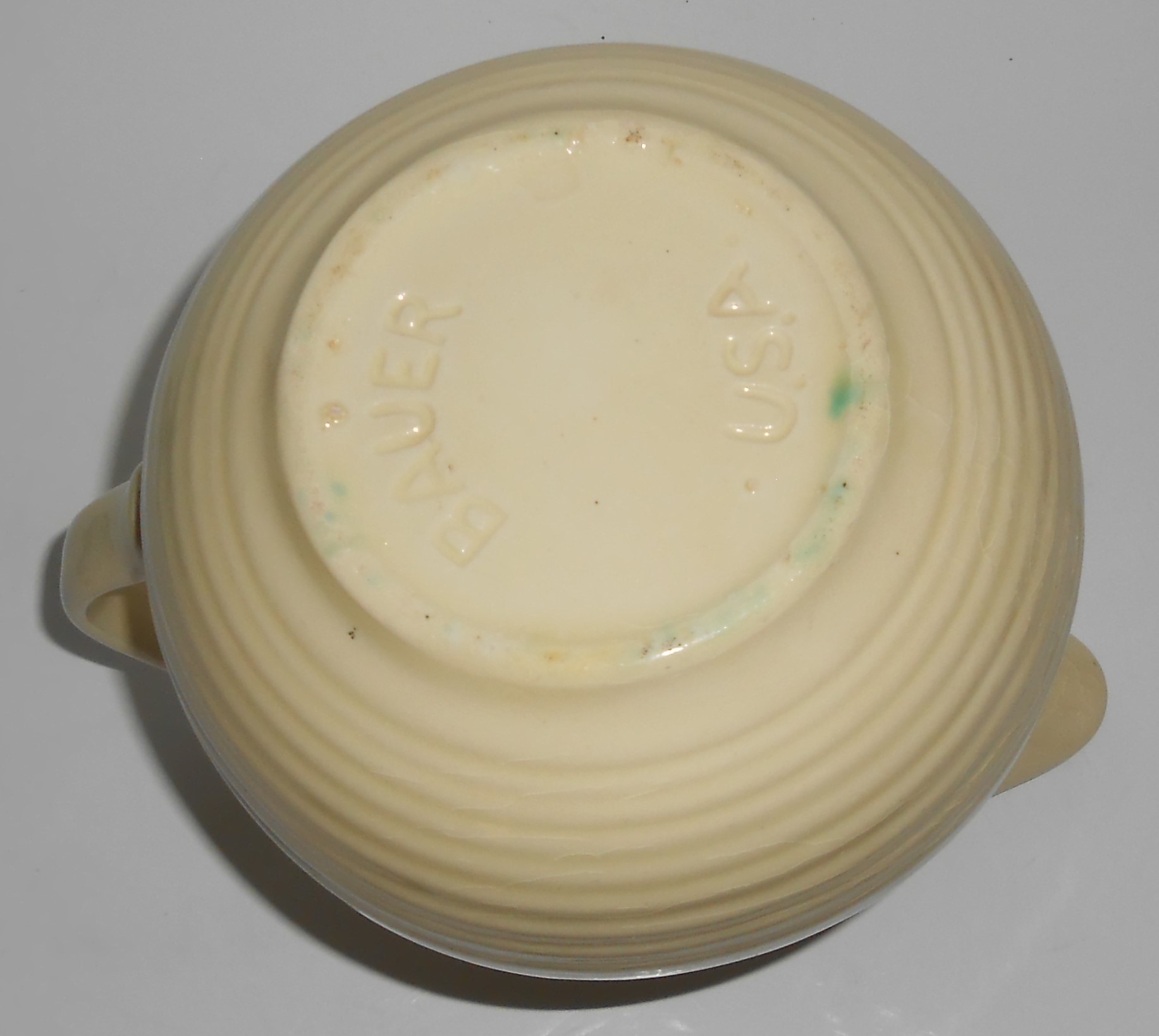Bauer Pottery Monterey Ivory Ice Lip Pitcher