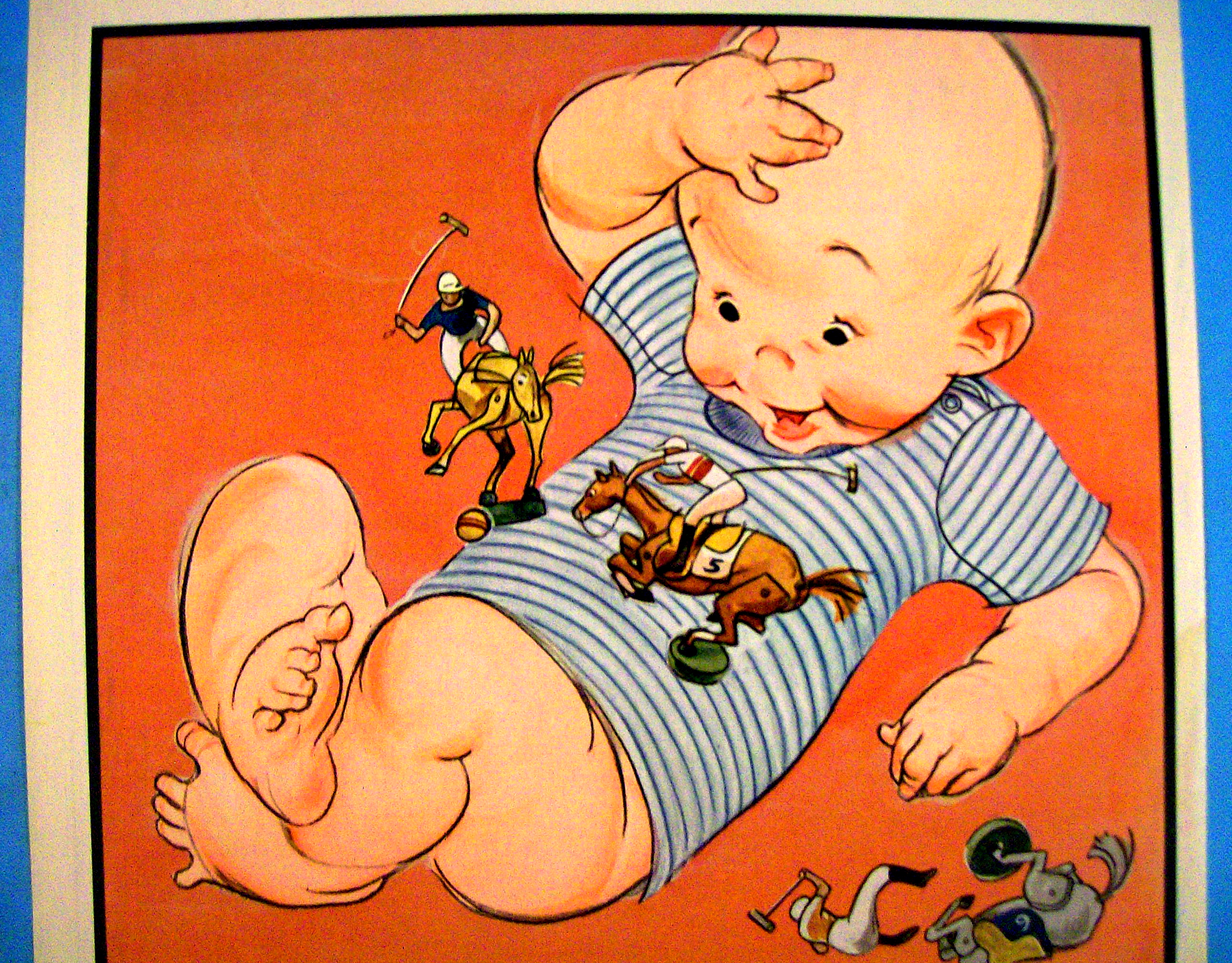 1956 Carter Polo Shirts With Baby & Polo Figures
