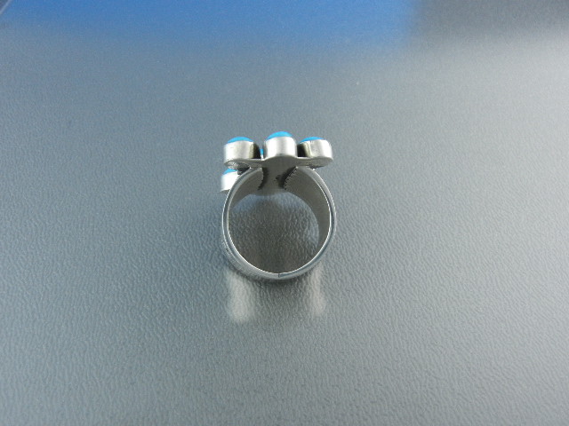 Navajo Sleeping Beauty Turquoise Sterling Silver Ring