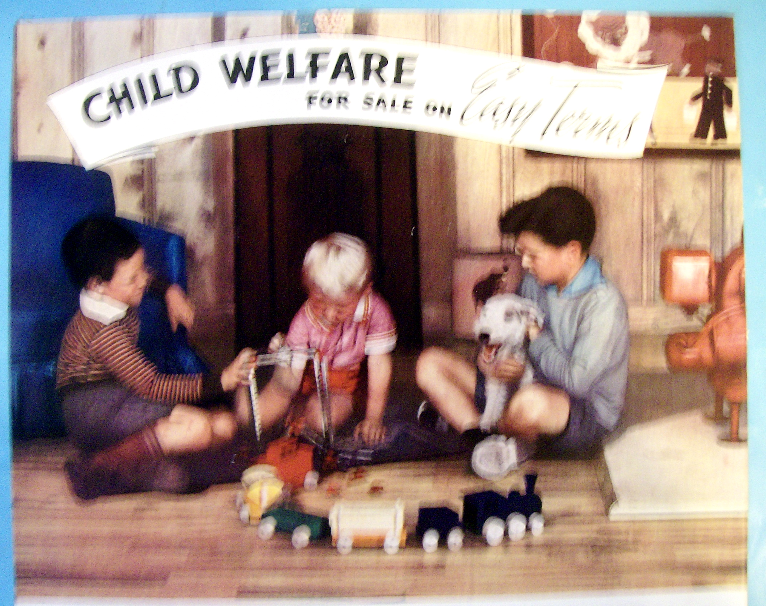1936 Commercial Credit with Children Playing