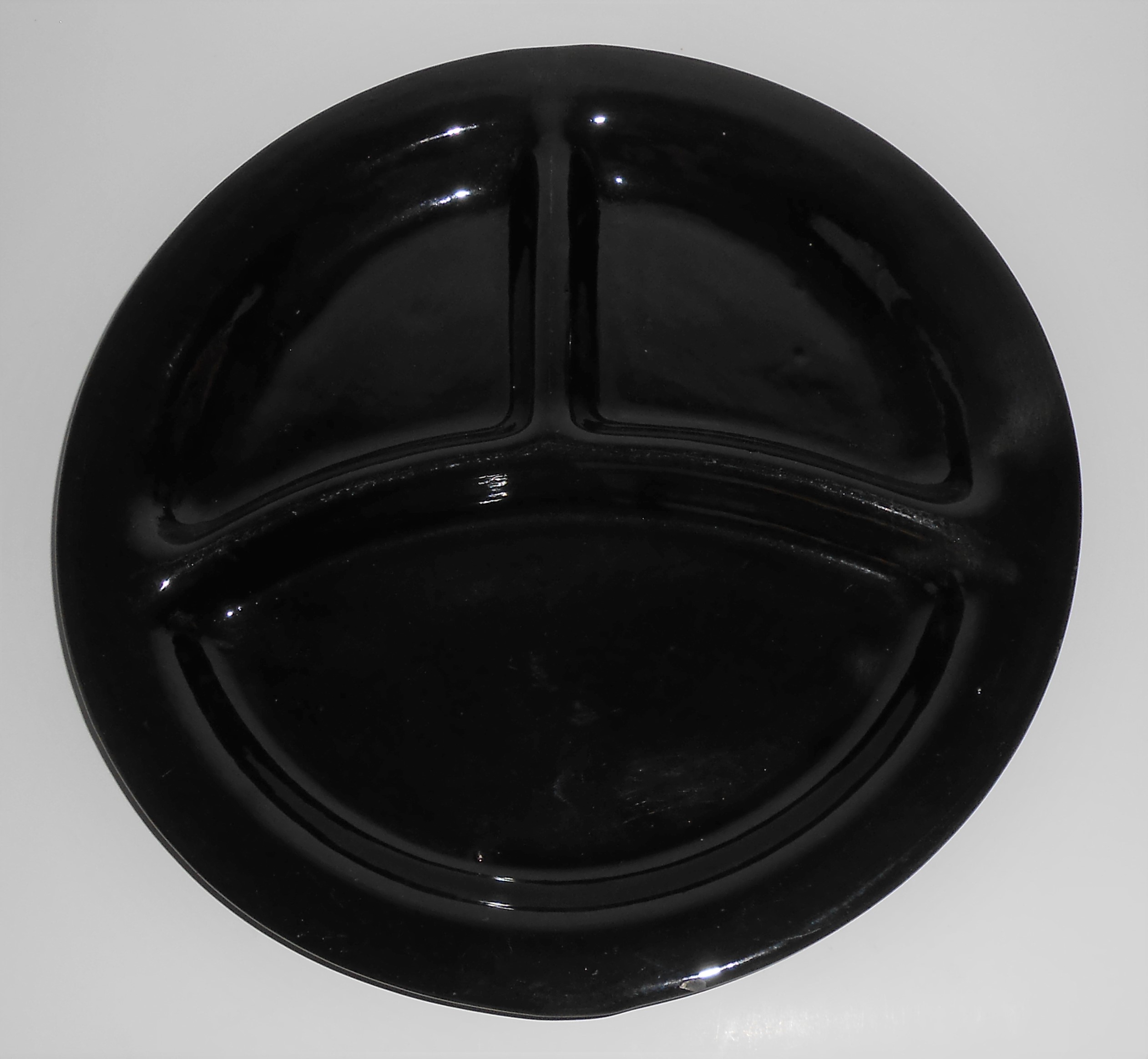 Bauer Pottery Monterey Moderne BLACK Grill Plate