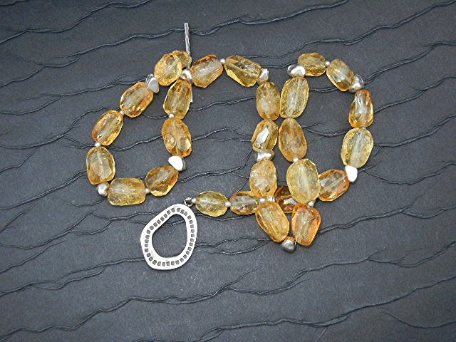 Silpada Sterling Silver Citrine Necklace Retired