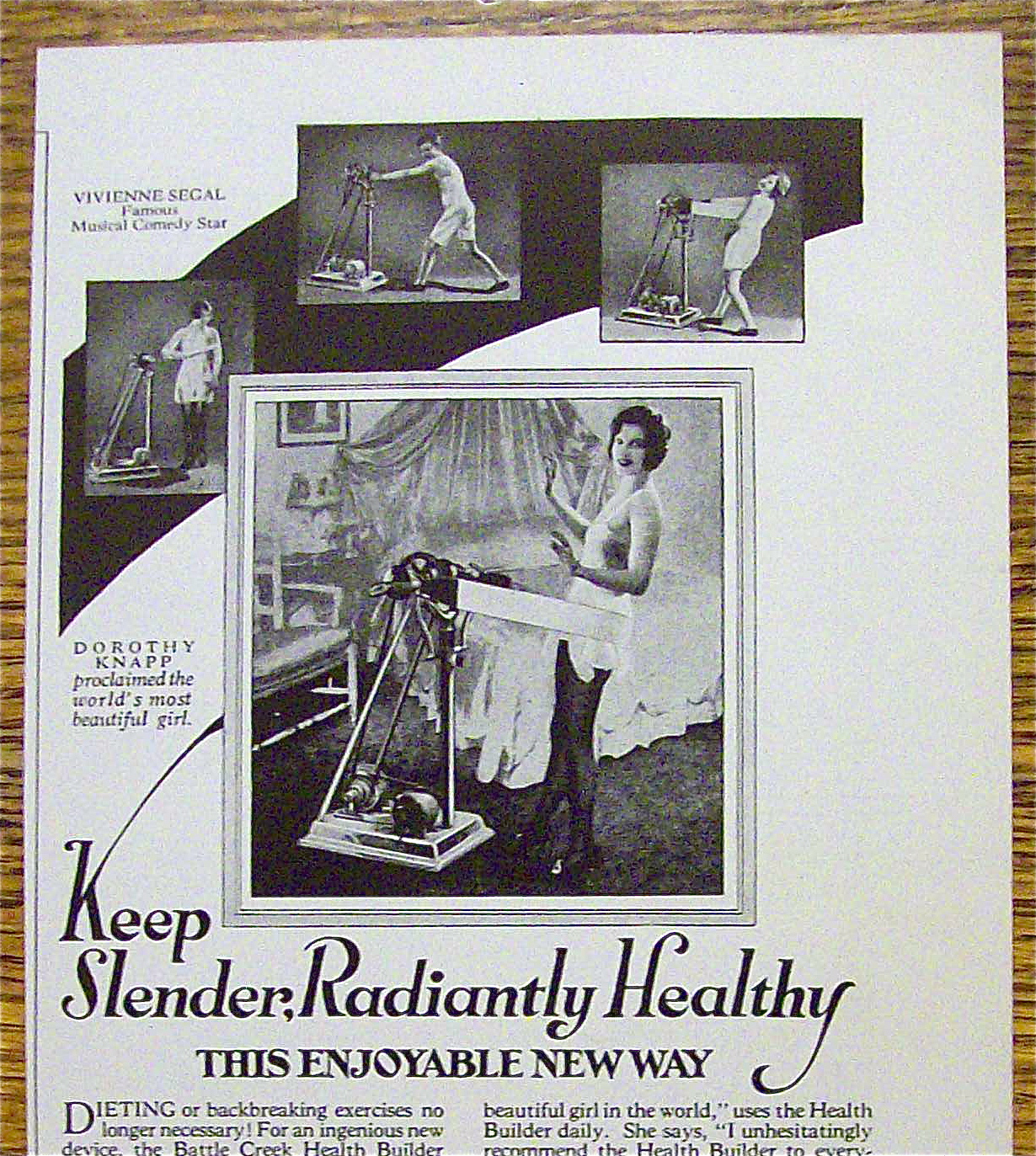 1928 The Health Builder with Dorothy Knapp