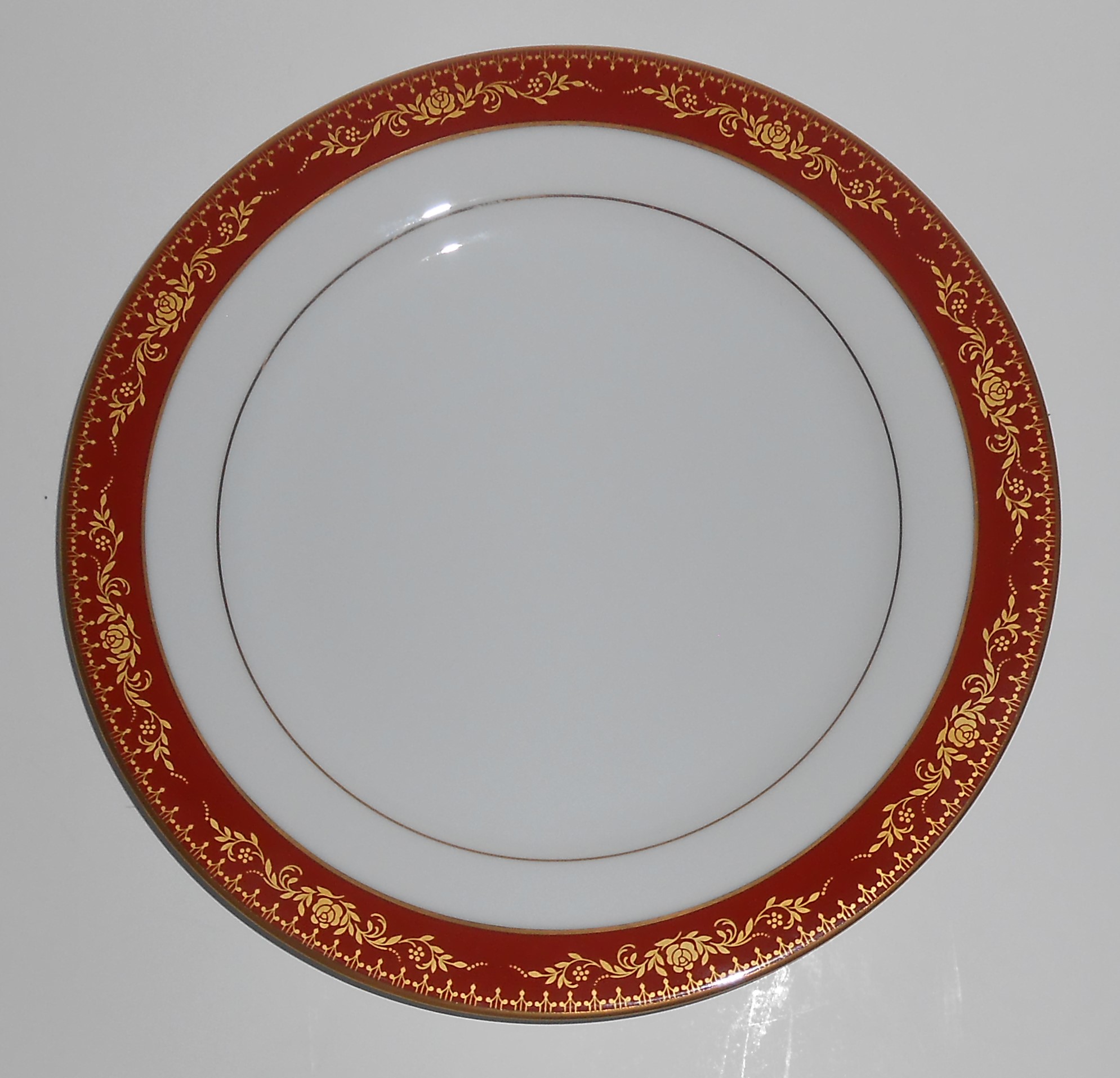 Noritake Porcelain China Goldhill W/Gold Salad Plate