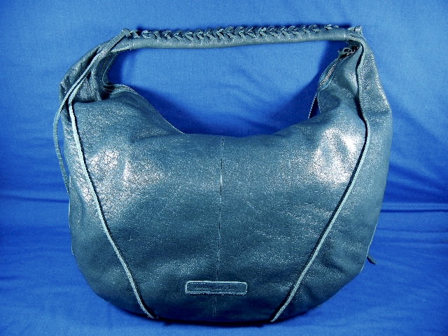 Green Leather large Shoulder Bag  By Christopher Kon