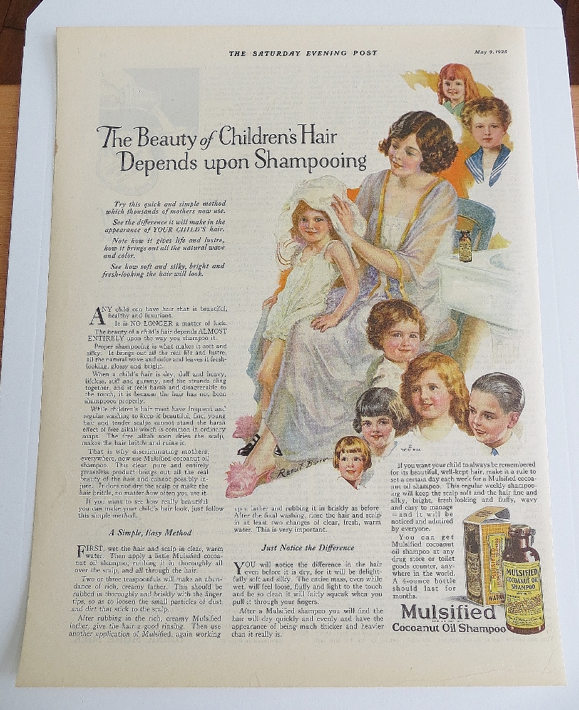 1925 Mulslfied Cocoanut Oil Shampoo With Woman & Girl