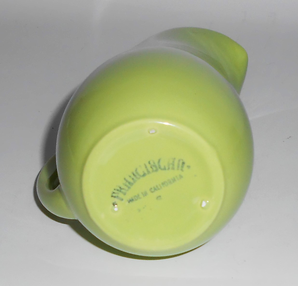 Franciscan Pottery Chartreuse Special Creamer
