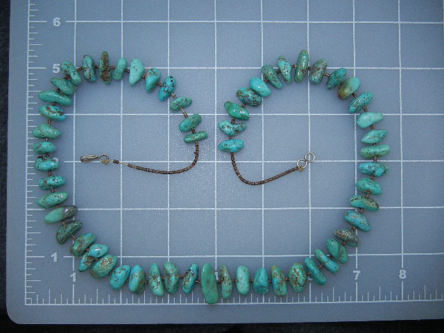 Native American Turquoise Heishi Necklace