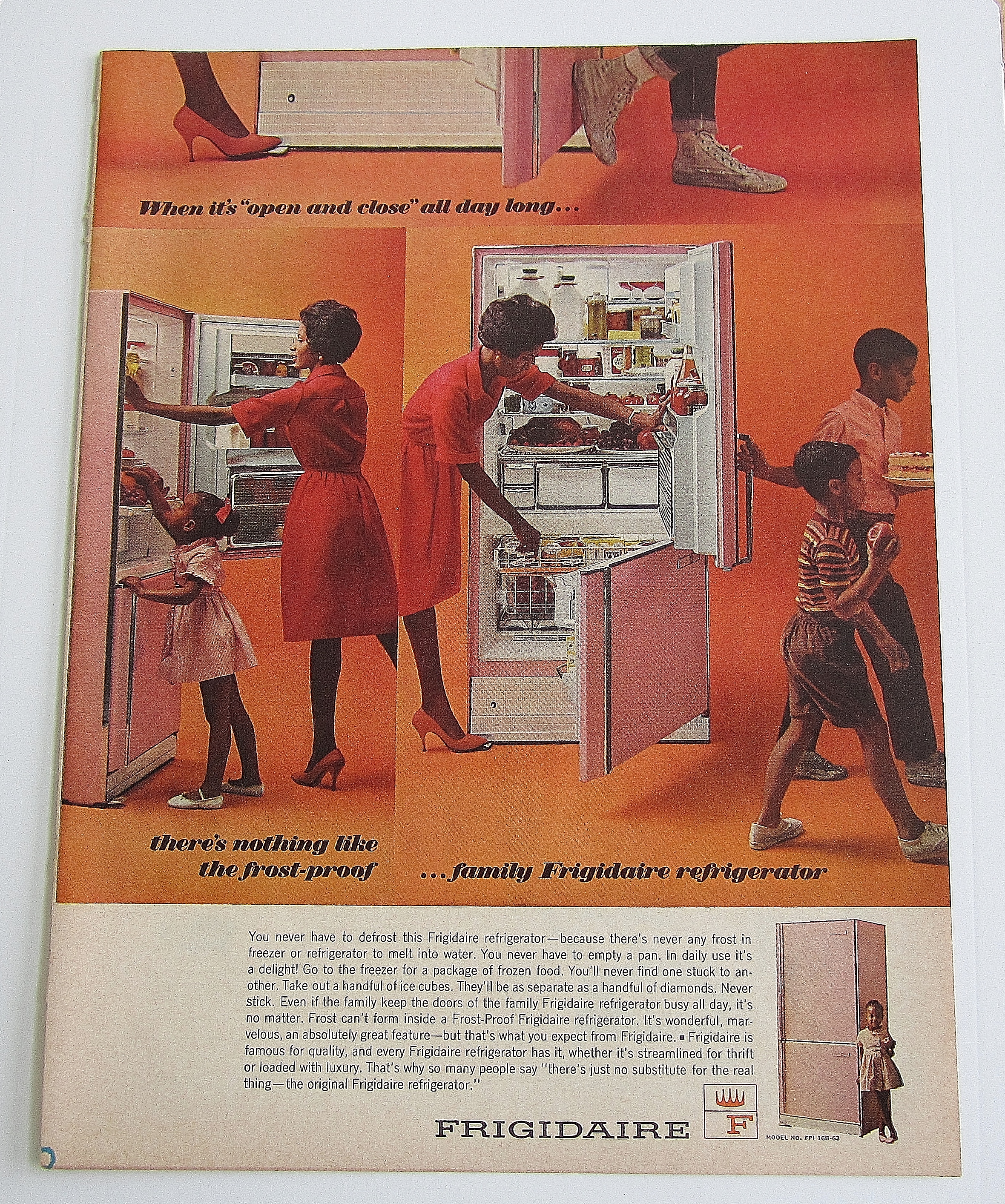1963 Frigidaire With Woman Helping Children