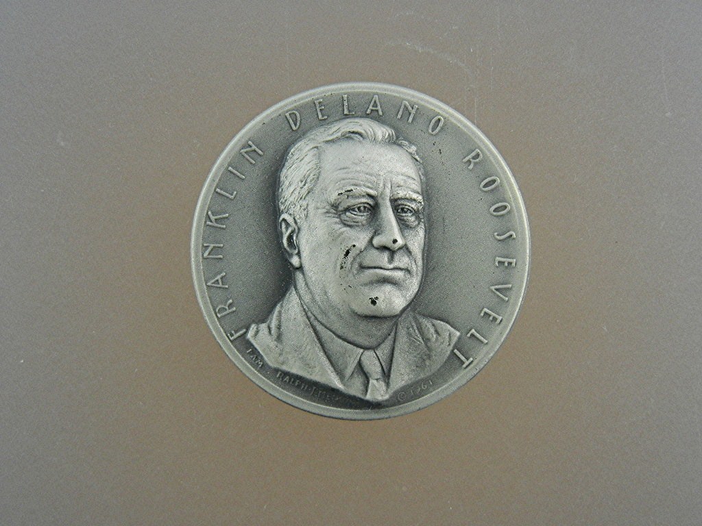 Franklin D. Roosevelt .999 Silver Art Medal.