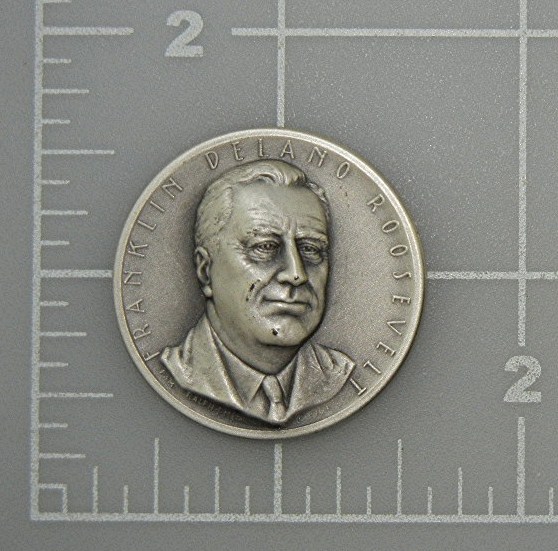 Franklin D. Roosevelt .999 Silver Art Medal.