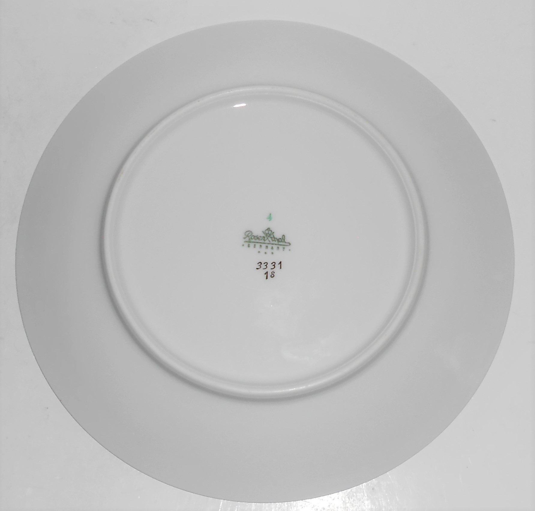 Rosenthal Porcelain China Elegance Platinum Salad Plate