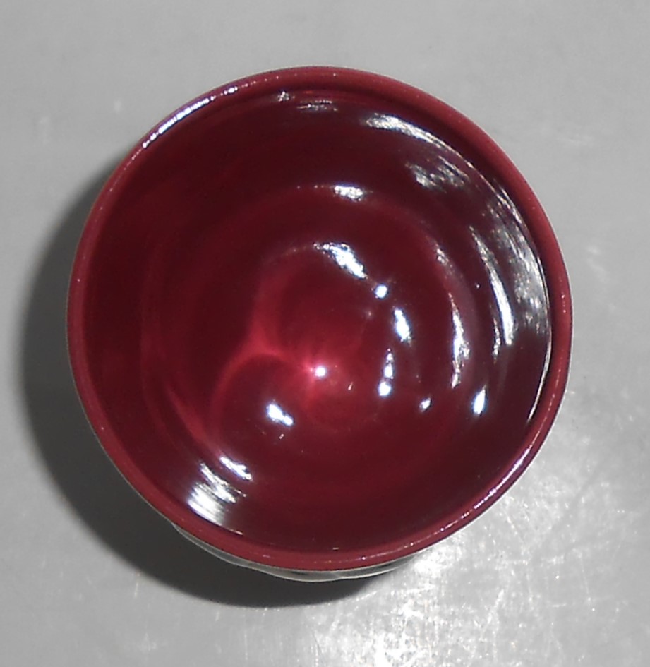 Coors Pottery Rosebud Very Rare Red Footed Tumbler #2