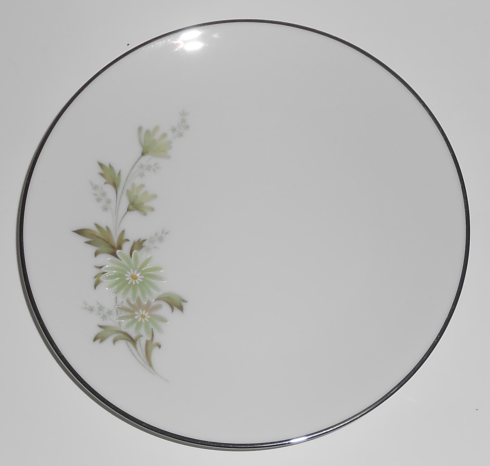 Noritake China Porcelain Soroya Platinum Band Bread Pl