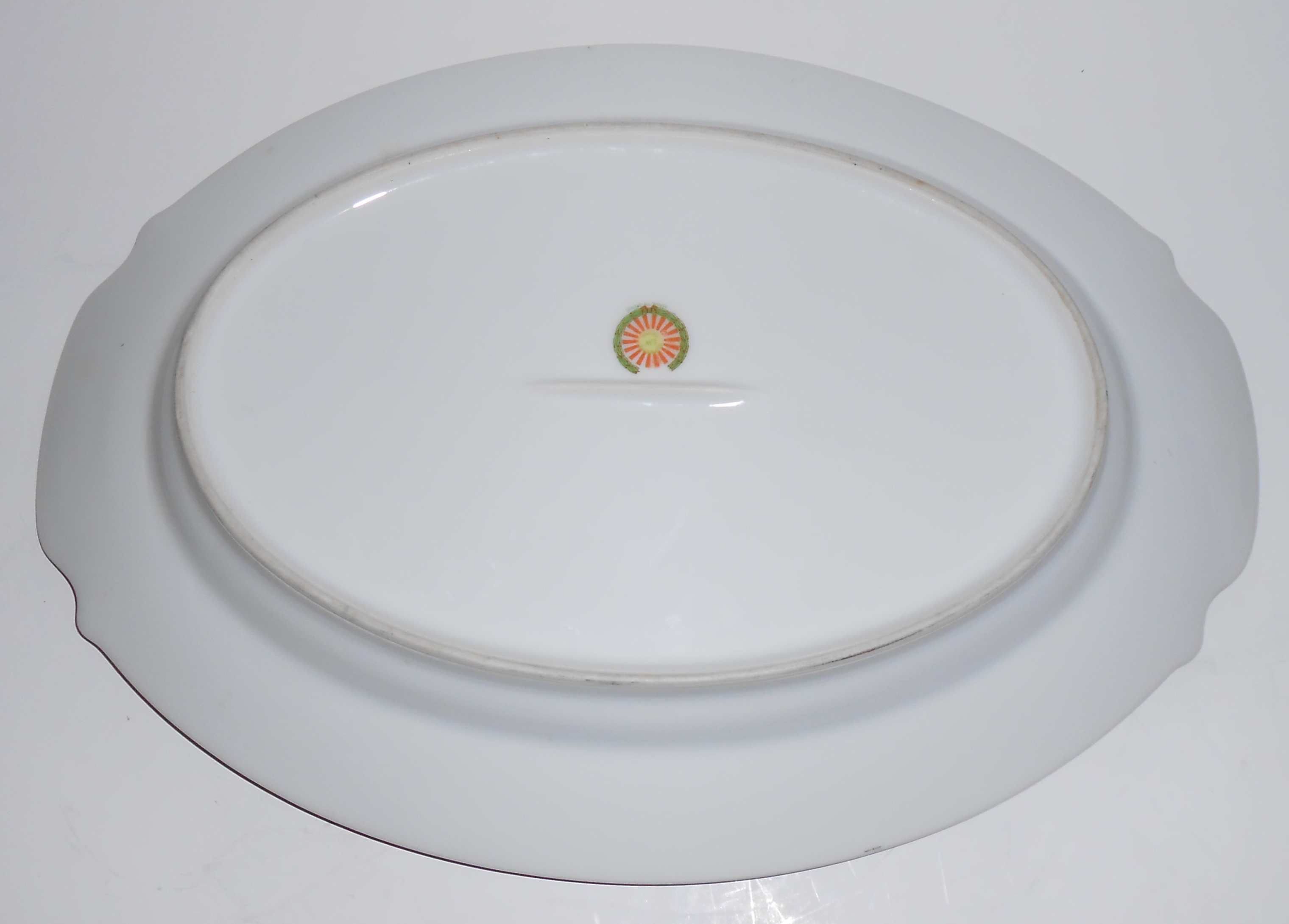Supreme Porcelain China Floral w/Gold Platter