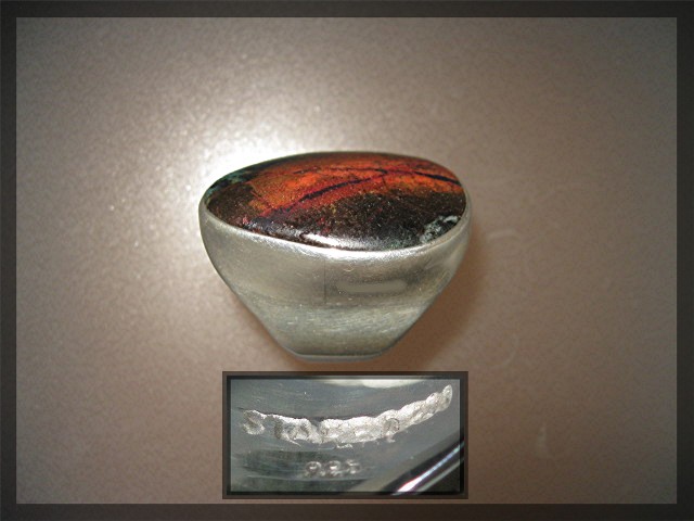 Ring Sterling Silver Boulder Opal Ring Starborn