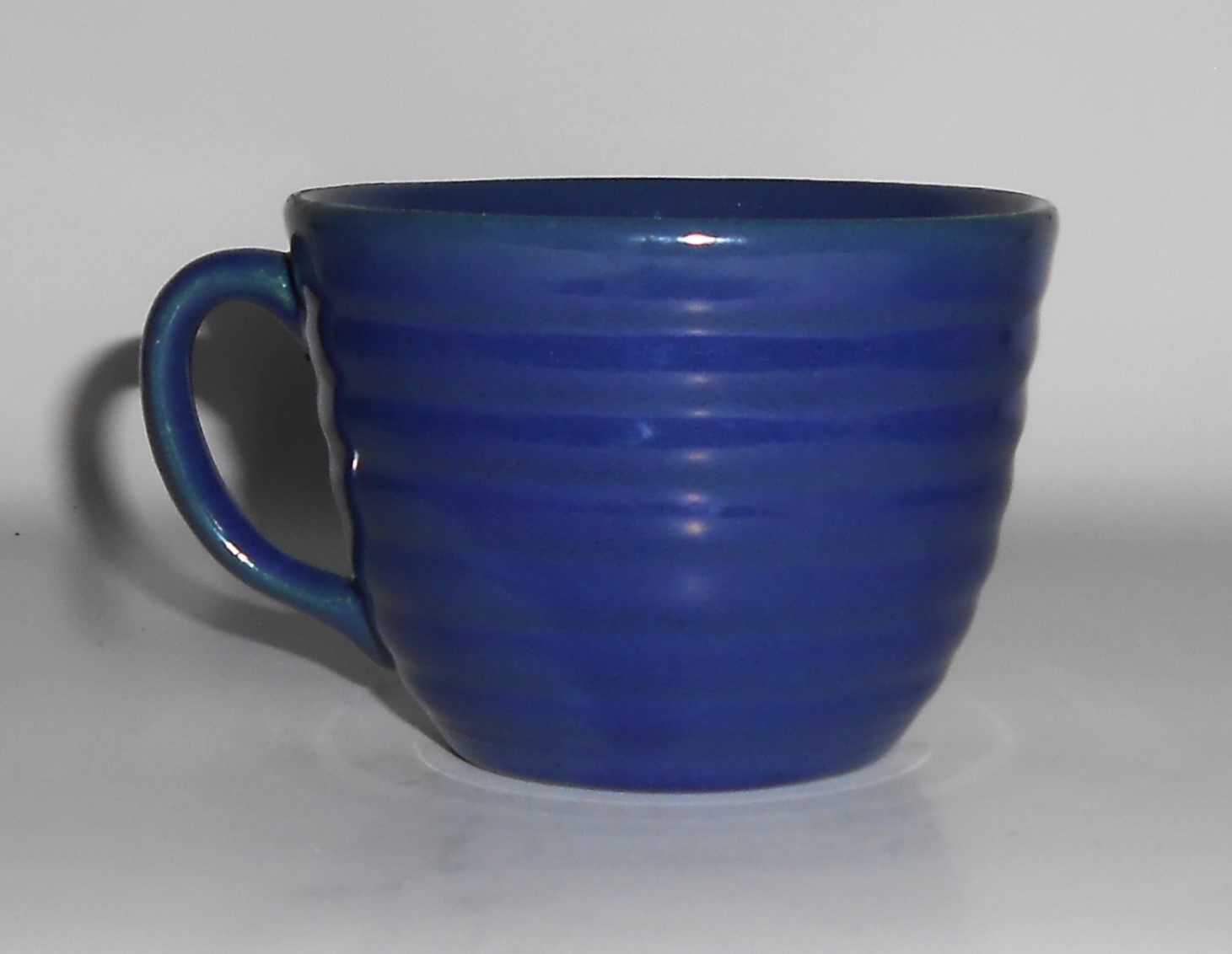VINTAGE Bauer Pottery Ring Ware Cobalt Cup Saucer Set