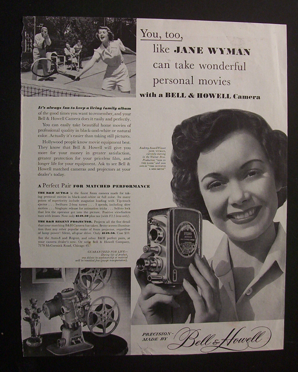 1949  Bell & Howell  with  Jane  Wyman