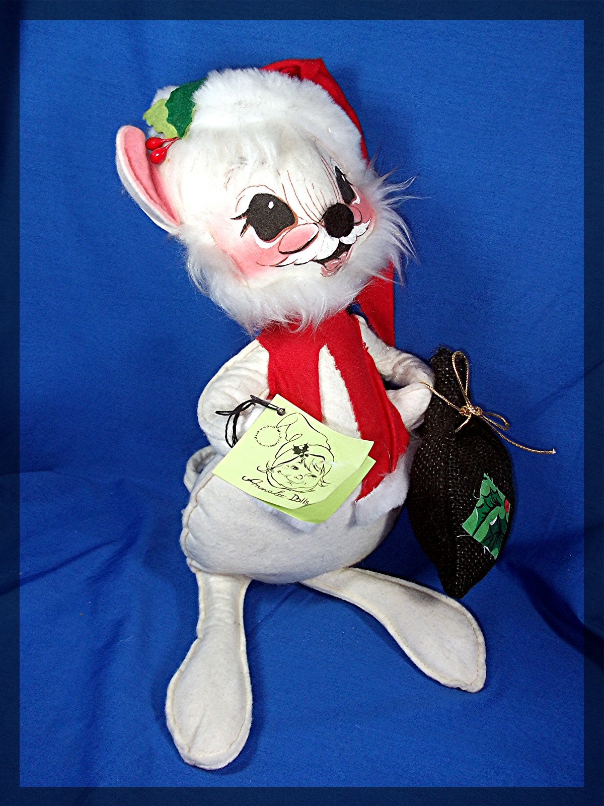 Christmas Annalee Mouse with tag 1971 USA