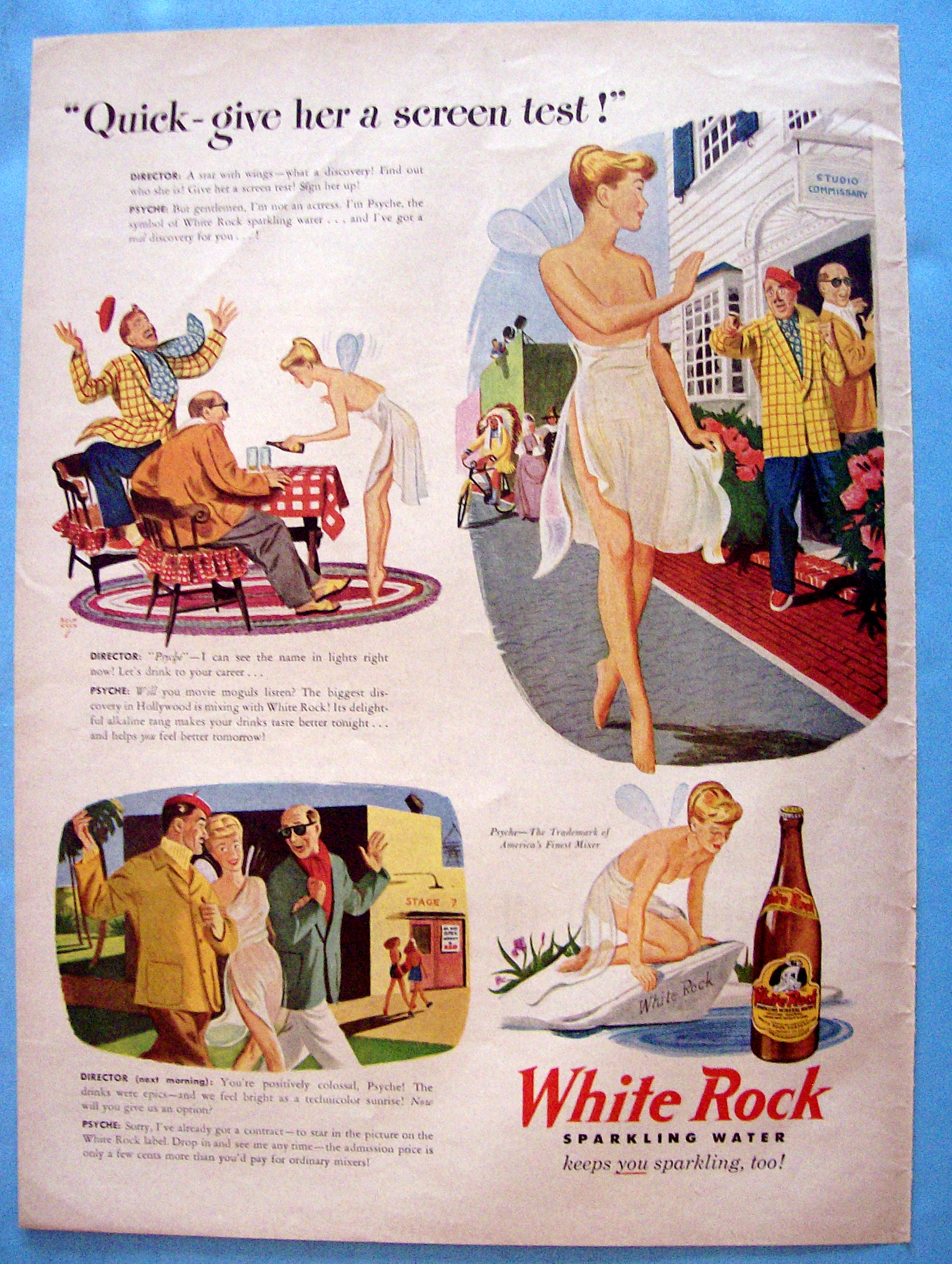 Vintage Ad: 1946 White Rock Sparkling Water