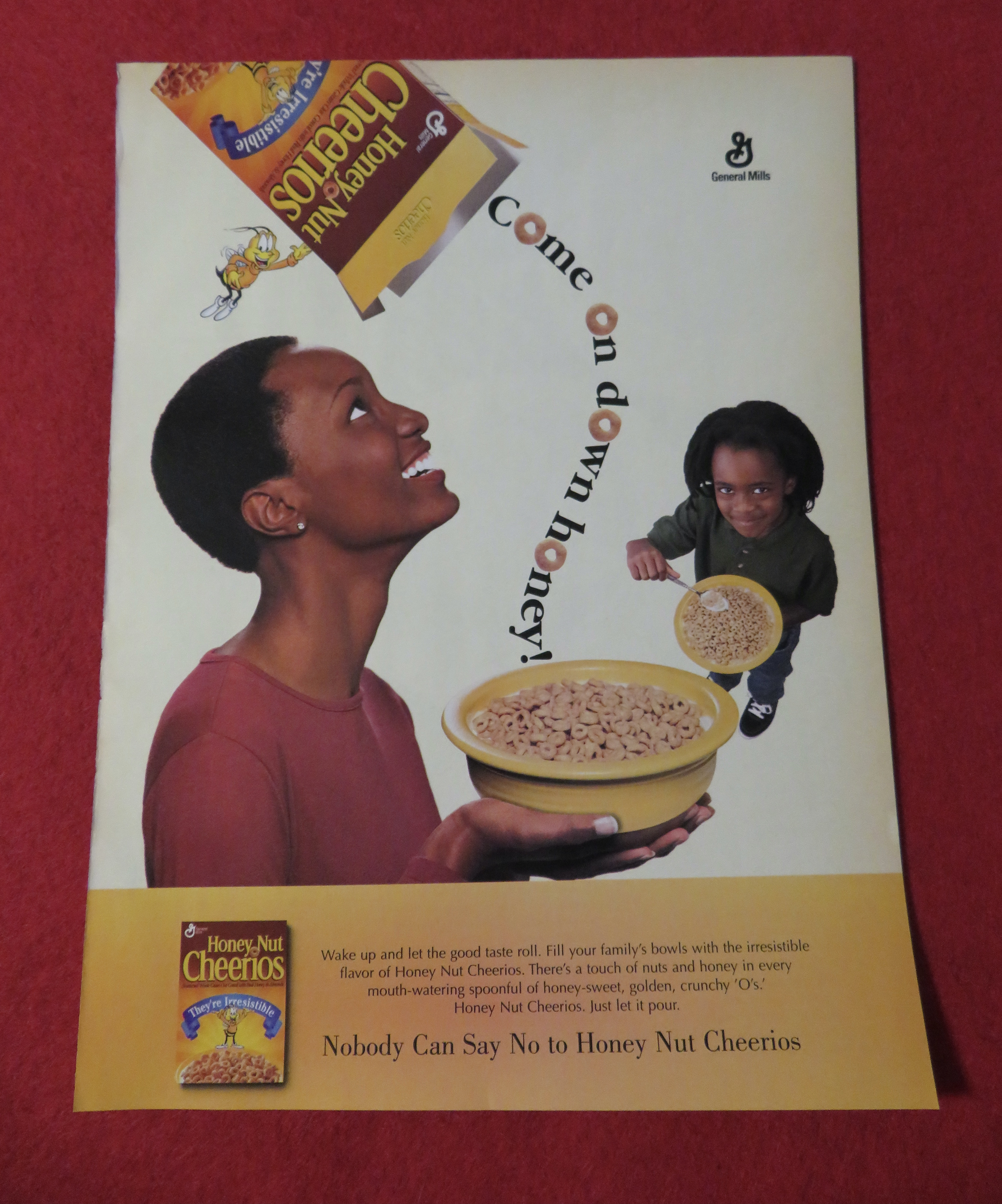 1998 General Mills Honey Nut Cheerios with Woman