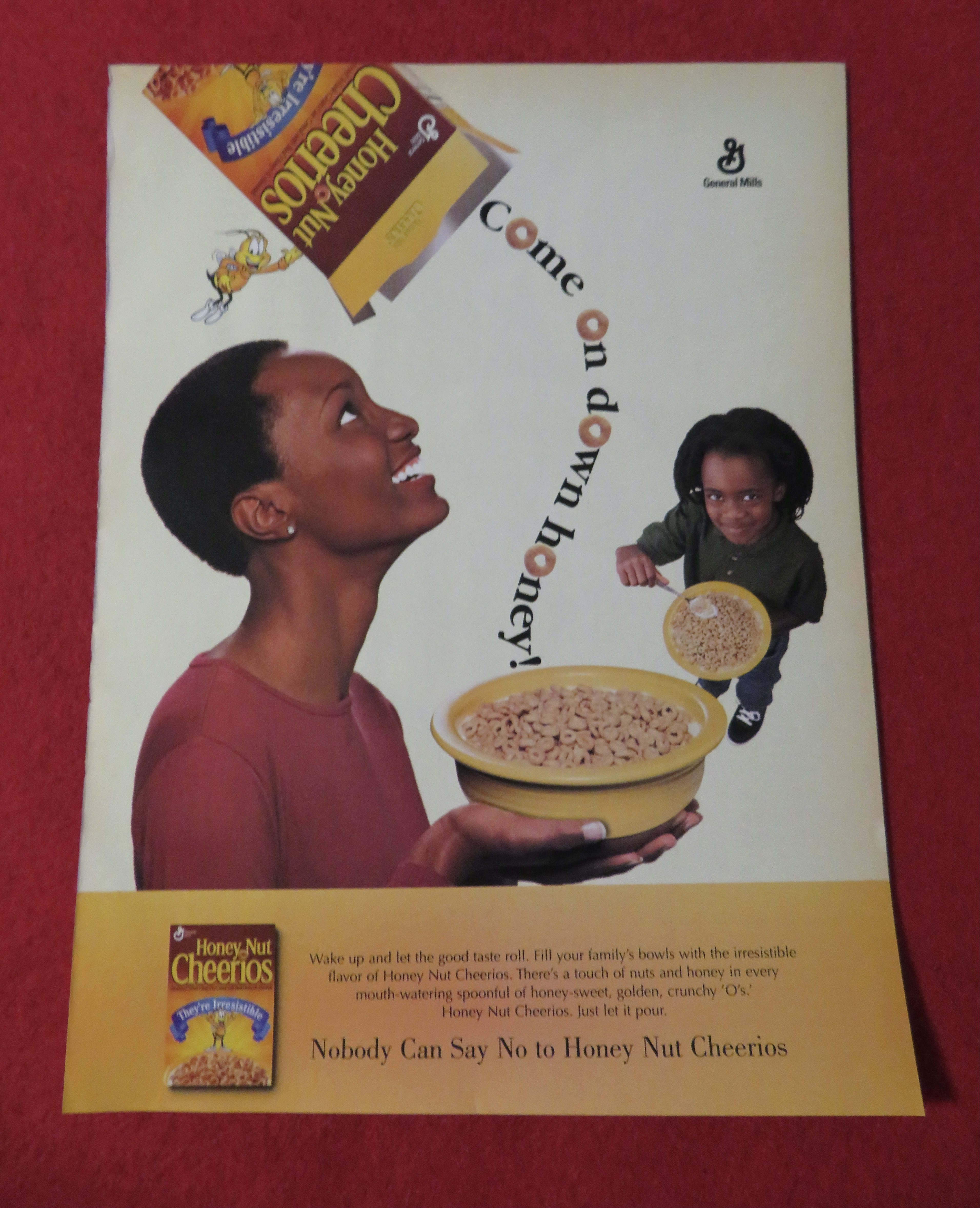 1998 General Mills Honey Nut Cheerios with Woman