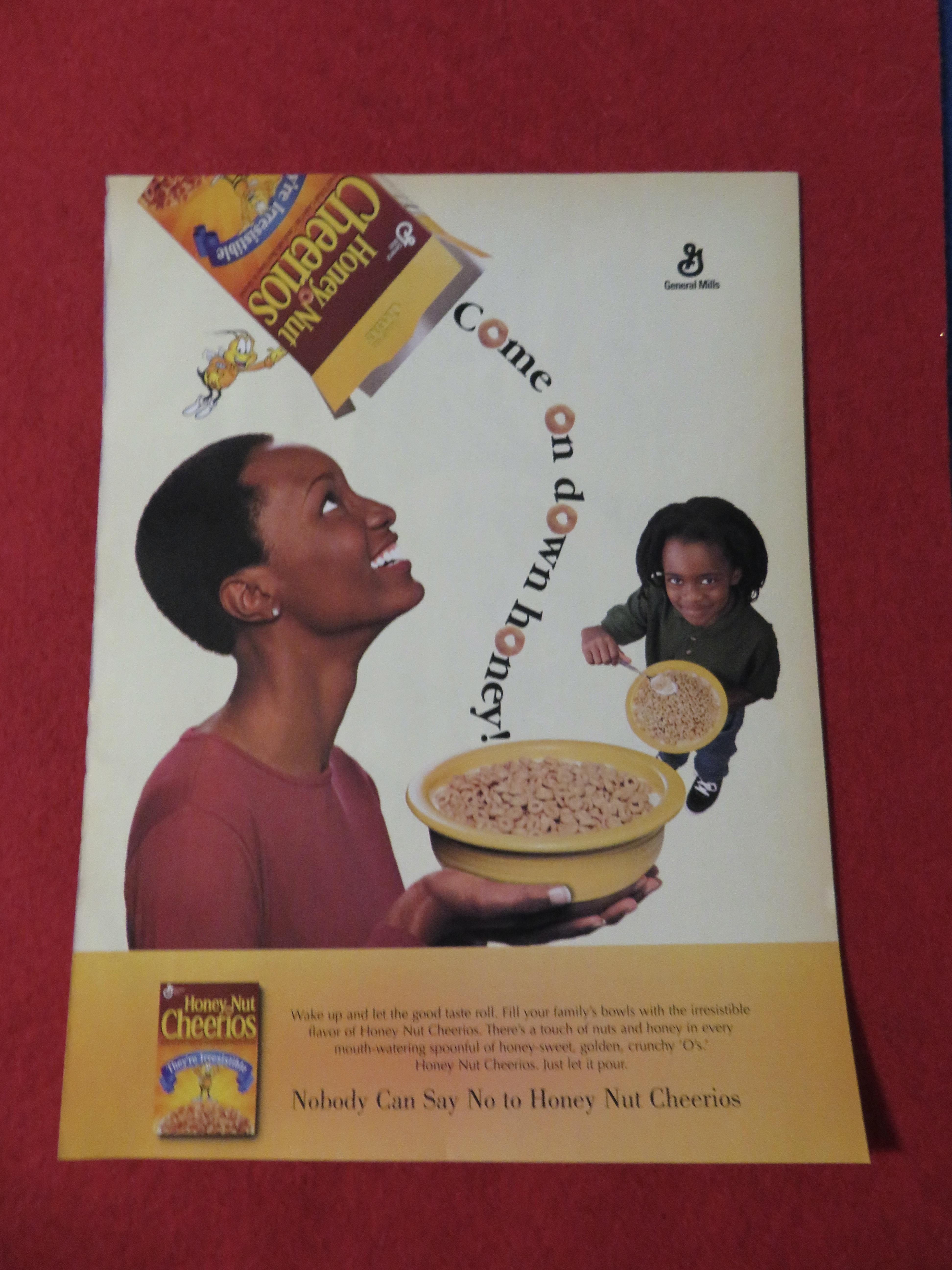 1998 General Mills Honey Nut Cheerios with Woman