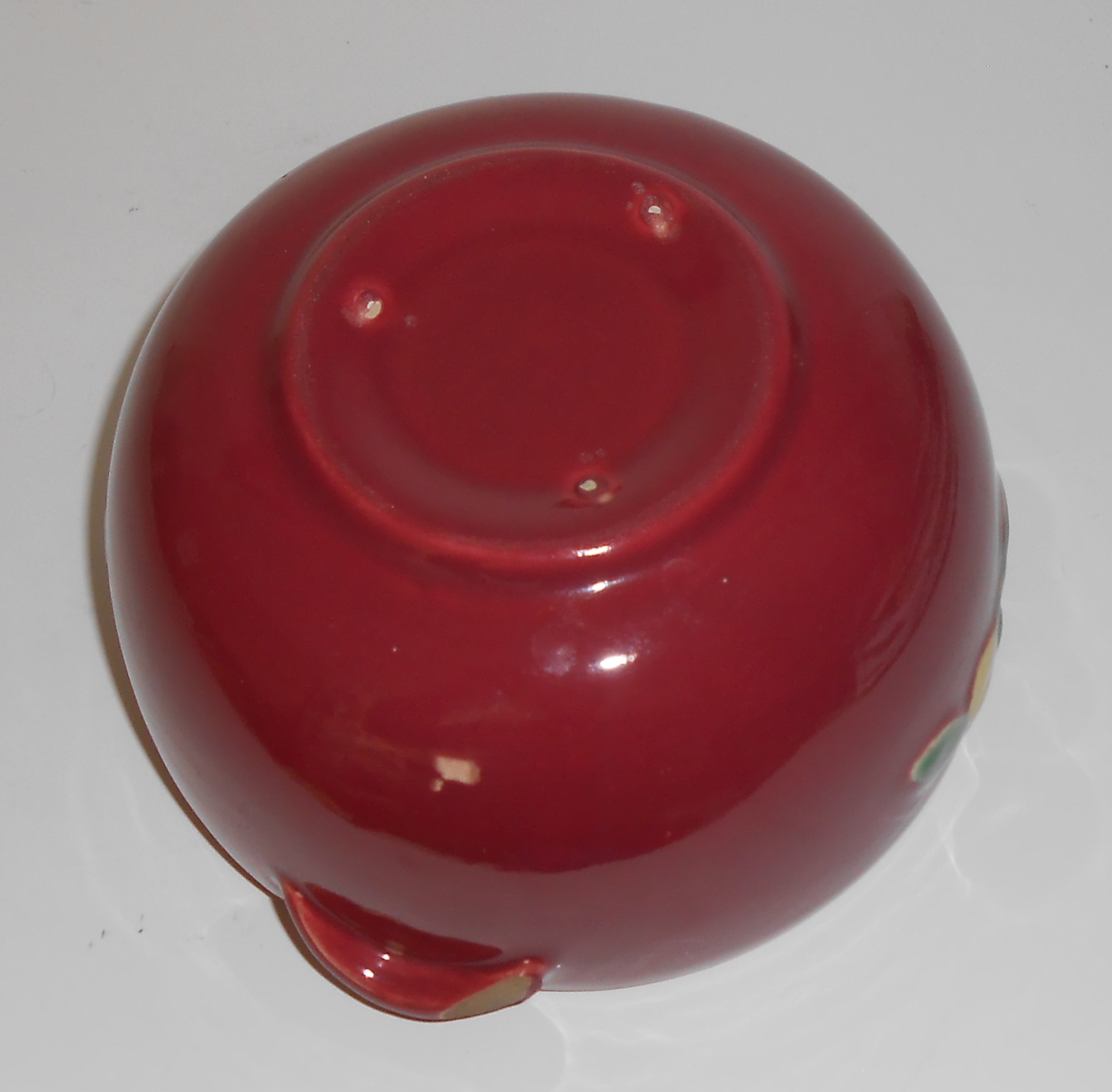 Coors Pottery Rosebud Red Small Pudding Bowl