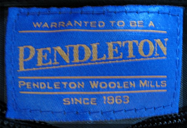 Bag Pendleton Leather  Red Gold  Wool Tote