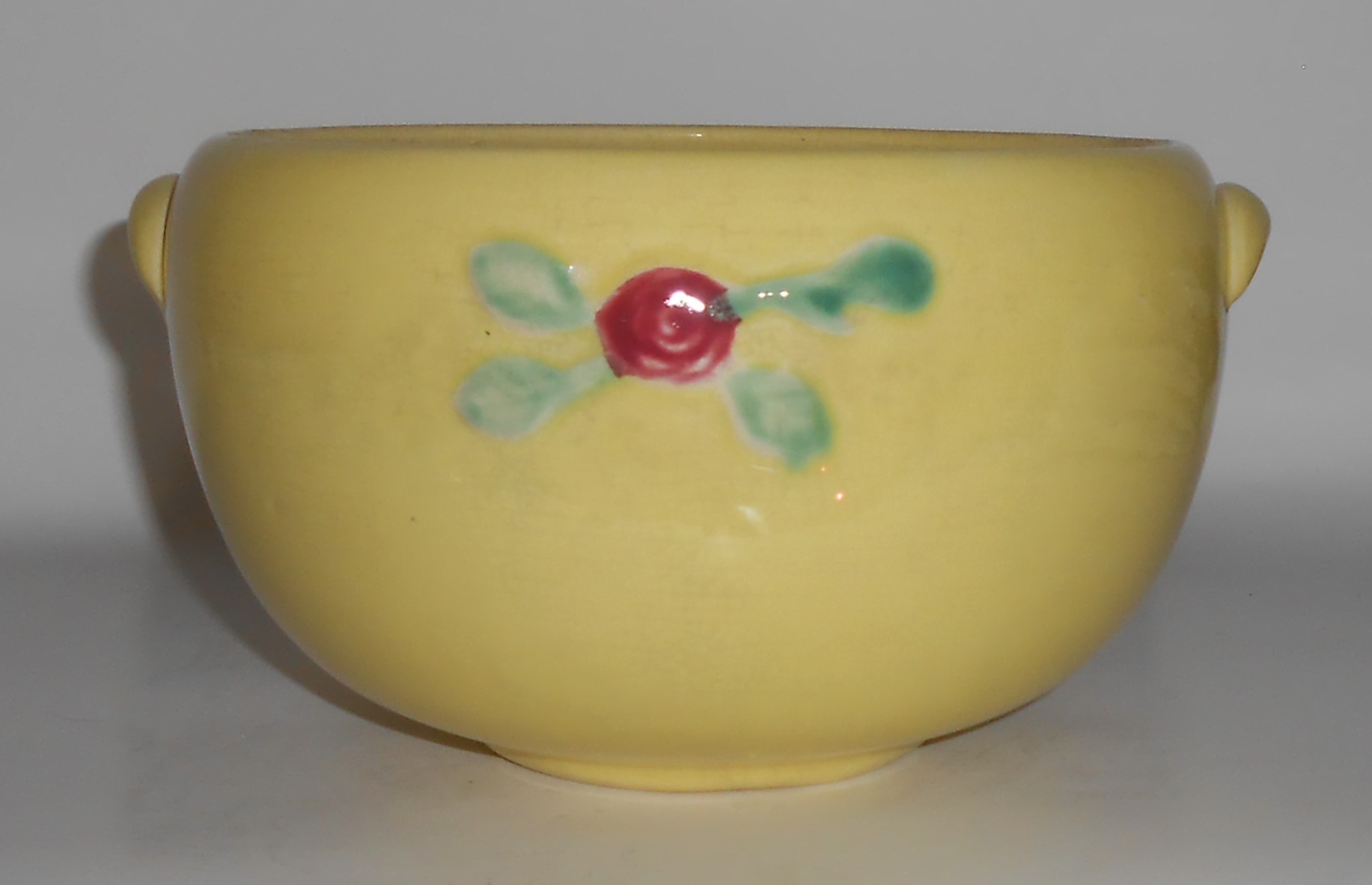 Coors Pottery Rosebud Yellow Medium Pudding Bowl