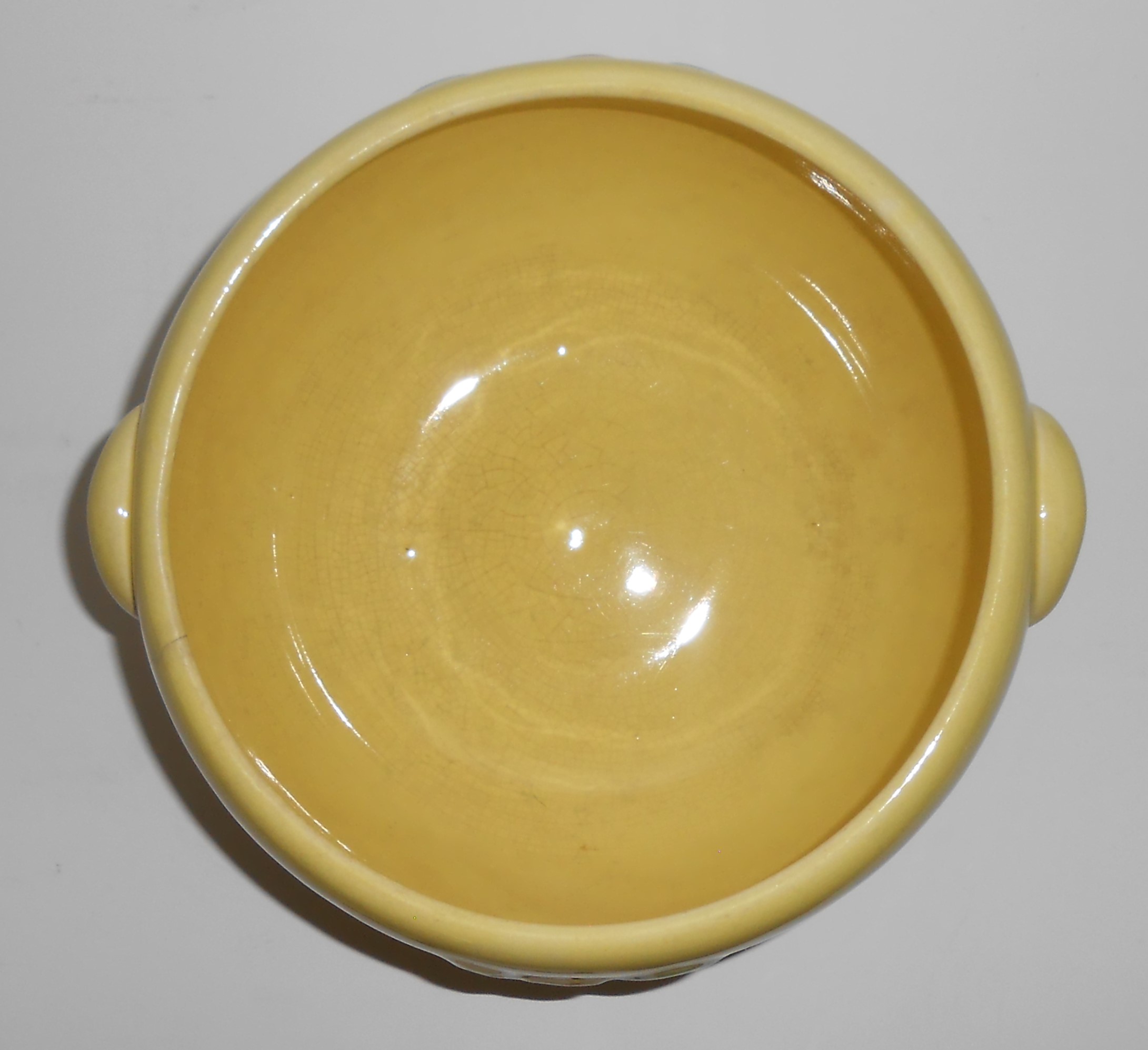 Coors Pottery Rosebud Yellow Medium Pudding Bowl