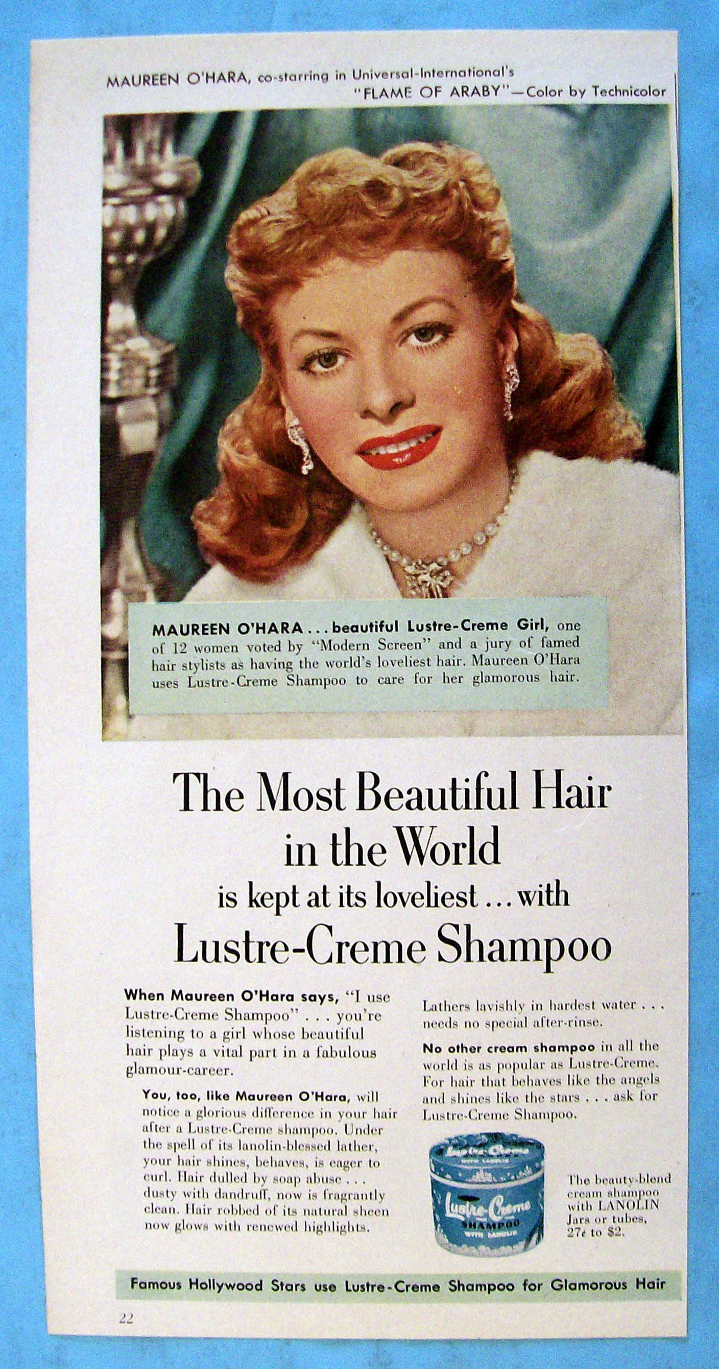 1952 Lustre Creme Shampoo with Maureen O'Hara
