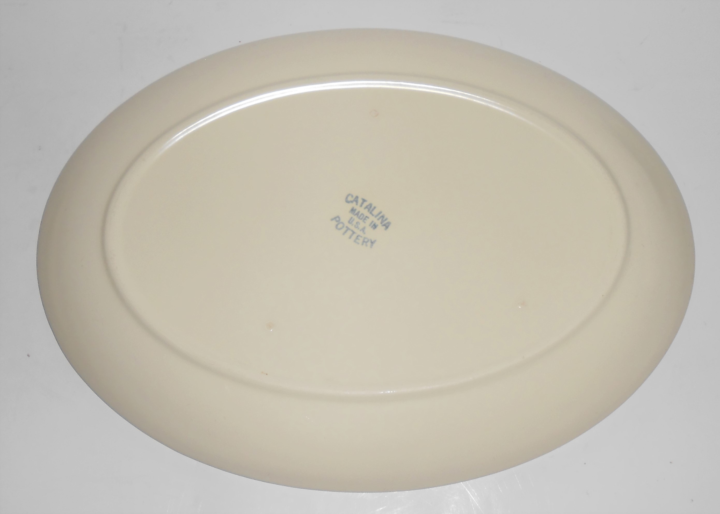 Catalina Pottery Rancho Ware Duotone Coral/Ivory Pl
